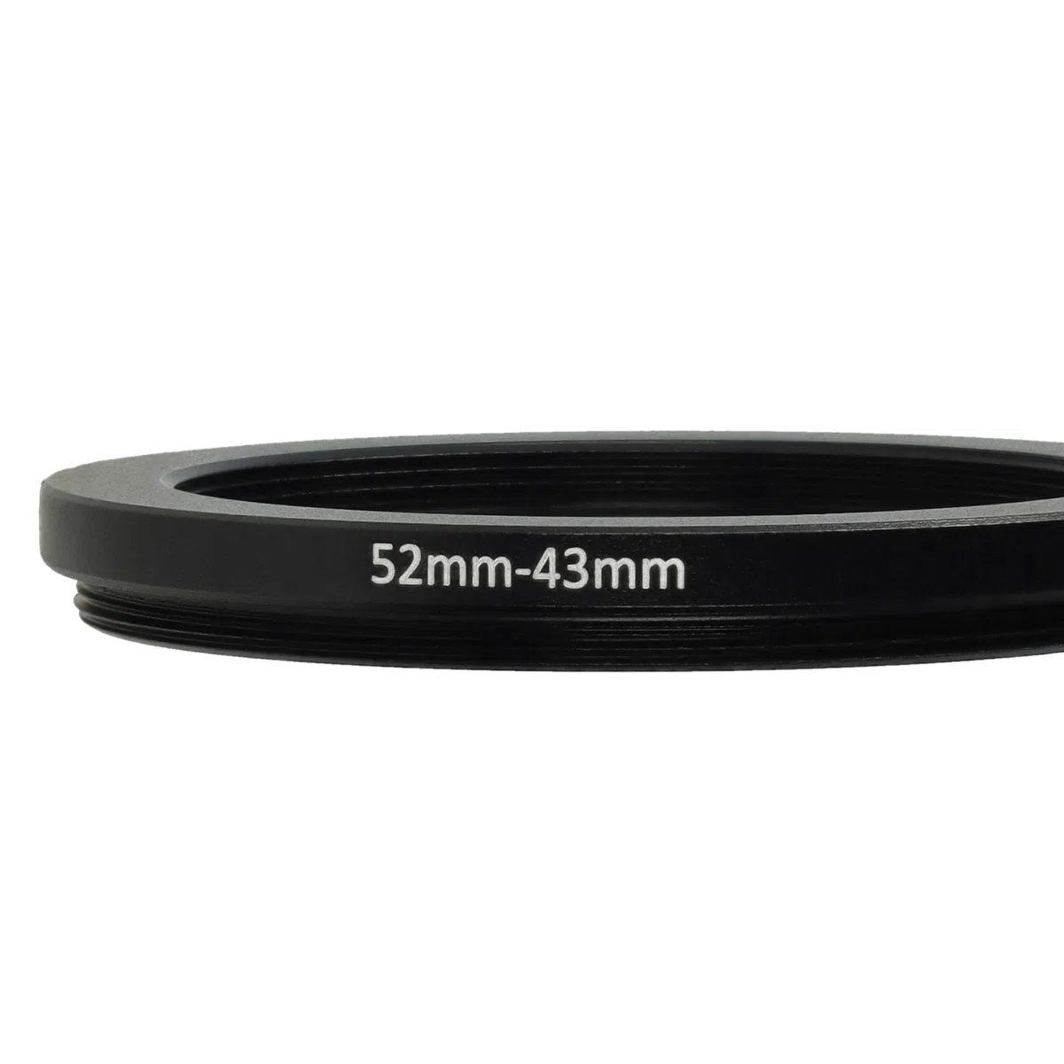 vhbw Step Down Adapter Ring Adapter filtra 52 mm-43 mm czarny pasujący do aparatu Agfa, Agfaphoto, Canon, Casio, Fujifilm, Kodak, Minolta, Nikon, Olympus