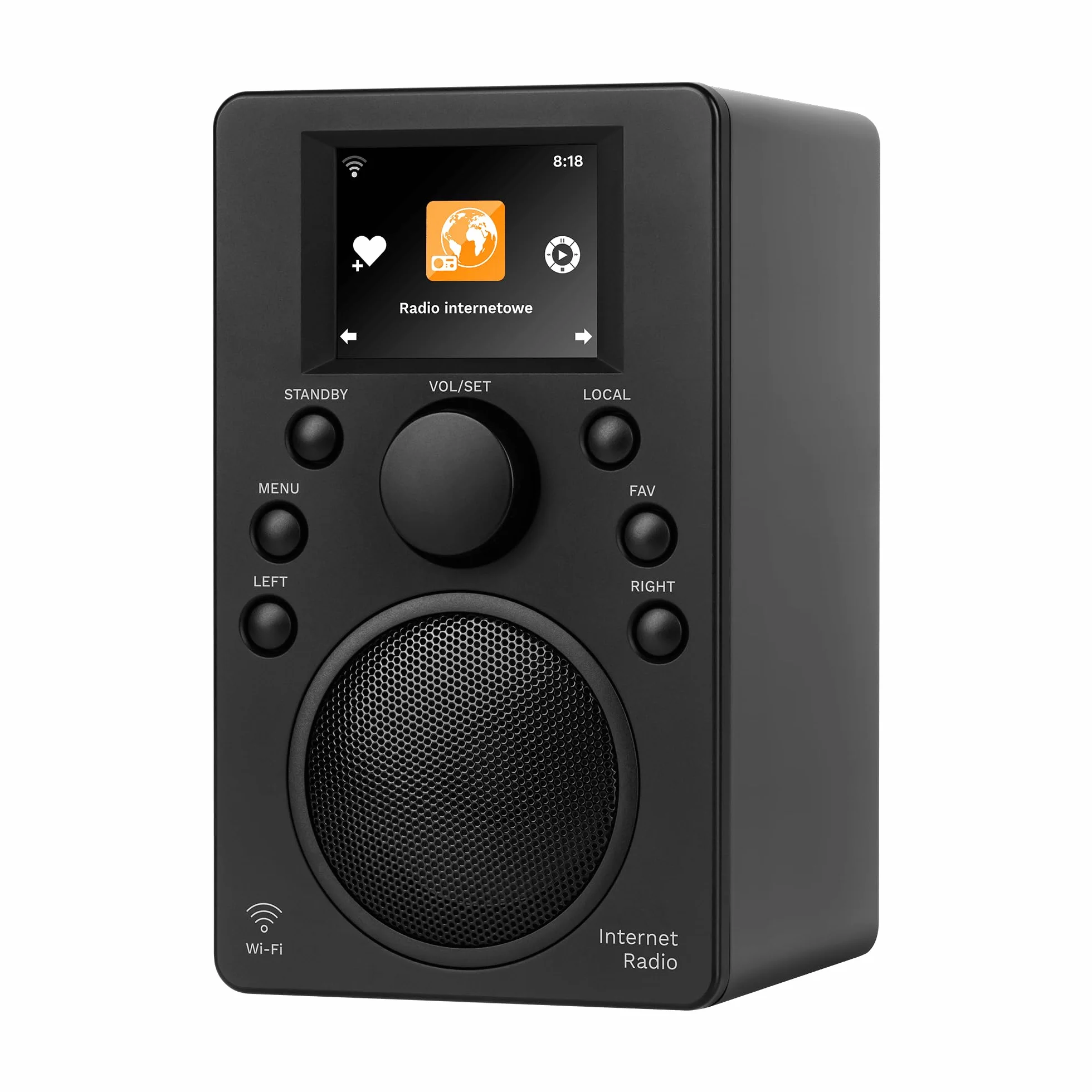 Krüger&Matz Radio Internetowe Bluetooth 5.0 Wyświetlacz 2,4" Wi-Fi Budzik KM0818.1