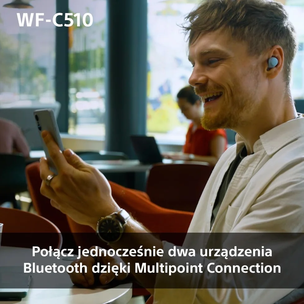Sony TWS Słuchawki Douszne IPX4 Bluetooth Multipoint Ambient Sound Spotify Tap Szybkie Ładowanie Bateria 22 Godz Czarne