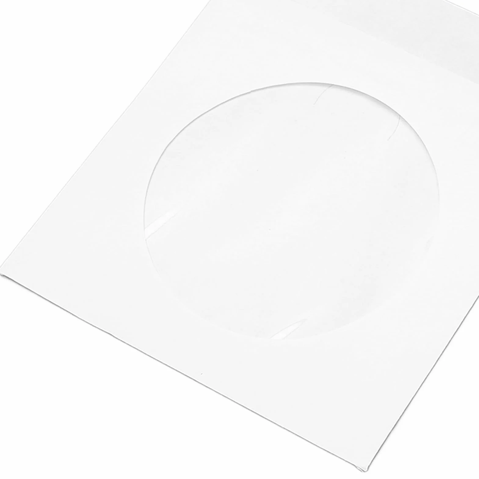Koperty na Płyty CD DVD, Koszulki na Płyty CD DVD Koperty Miniaturowe Koszulki na Płyty z klapką Przezroczyste Okienko 100 Sztuk Kopert Wielokrotnego Użytku Grube, Pyłoszczelne