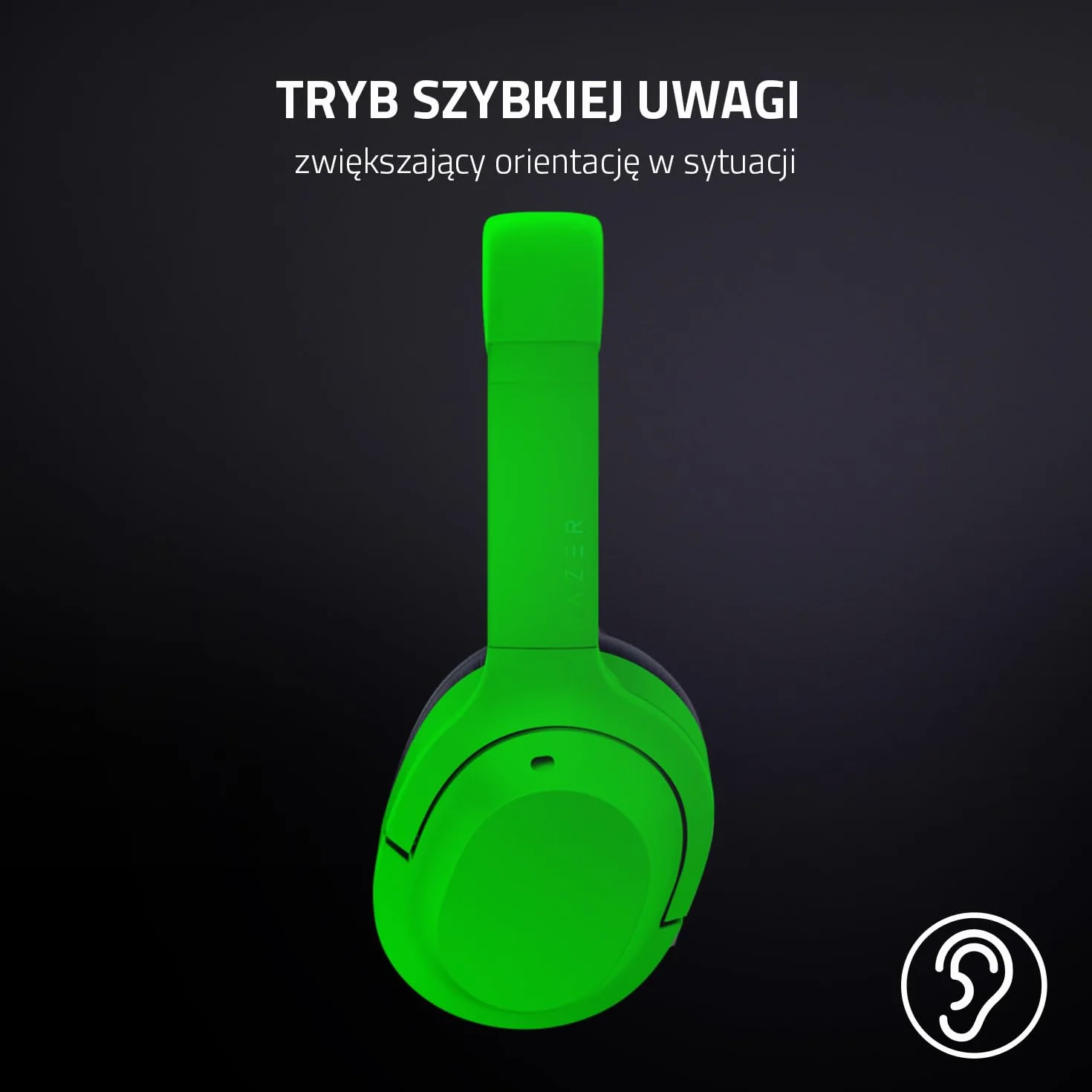Razer Opus X (Quartz) - Bezprzewodowy zestaw słuchawkowy o niskim poziomie opóźnień z technologią aktywnej eliminacji hałasu (Dostrojone 40-mm przetworniki, Wbudowane mikrofony) Różowy