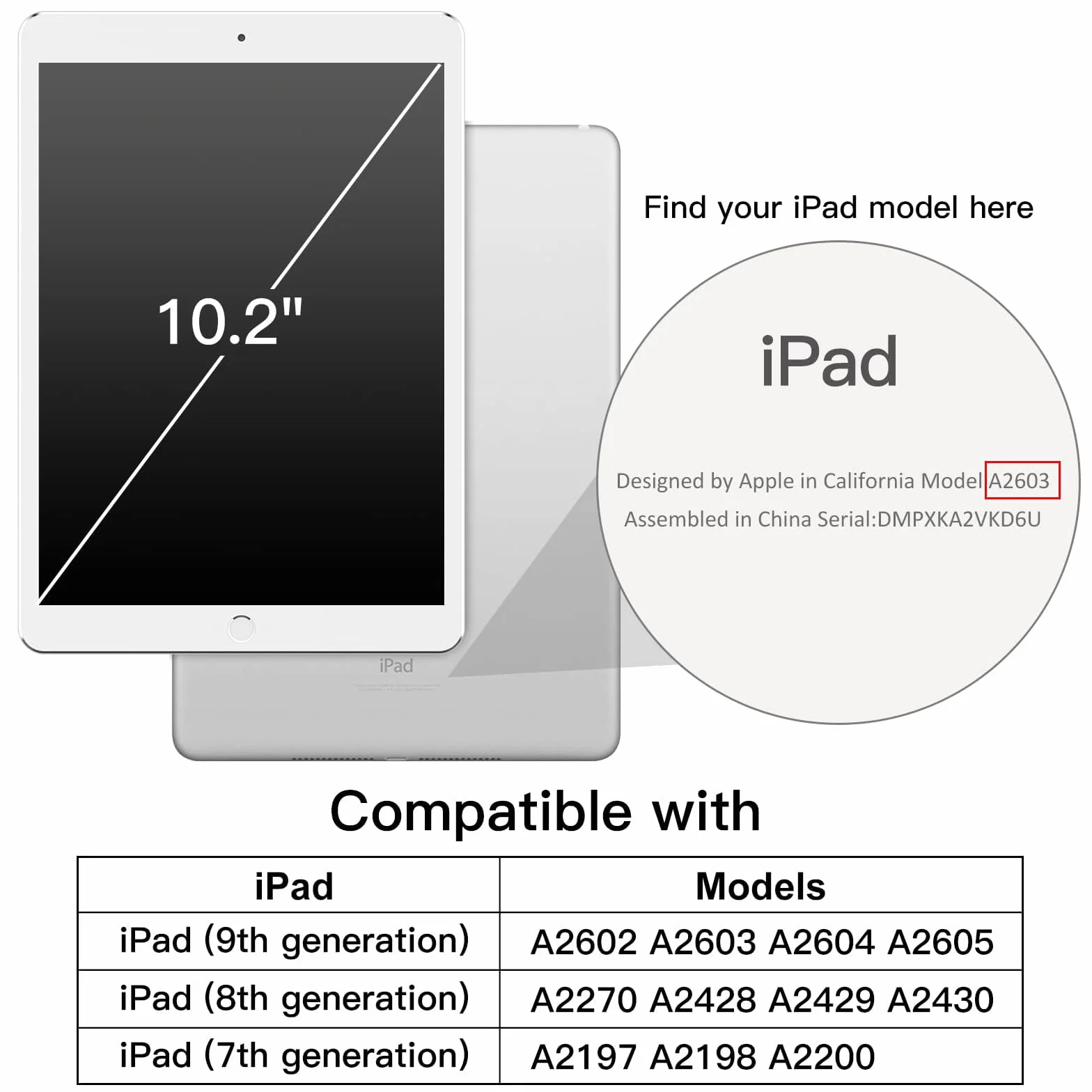 JETech Obrotowe Etui dla iPad 9/8/7 (10,2 Cala, Modelu 2021/2020/2019, 9./8./7. Generacji) z Pencil Uchwyt, Case z Obrotowa o 360 Stopni Pokrywa Stojaka Ochronnego Przezroczysty Tył (Różowe Złoto)