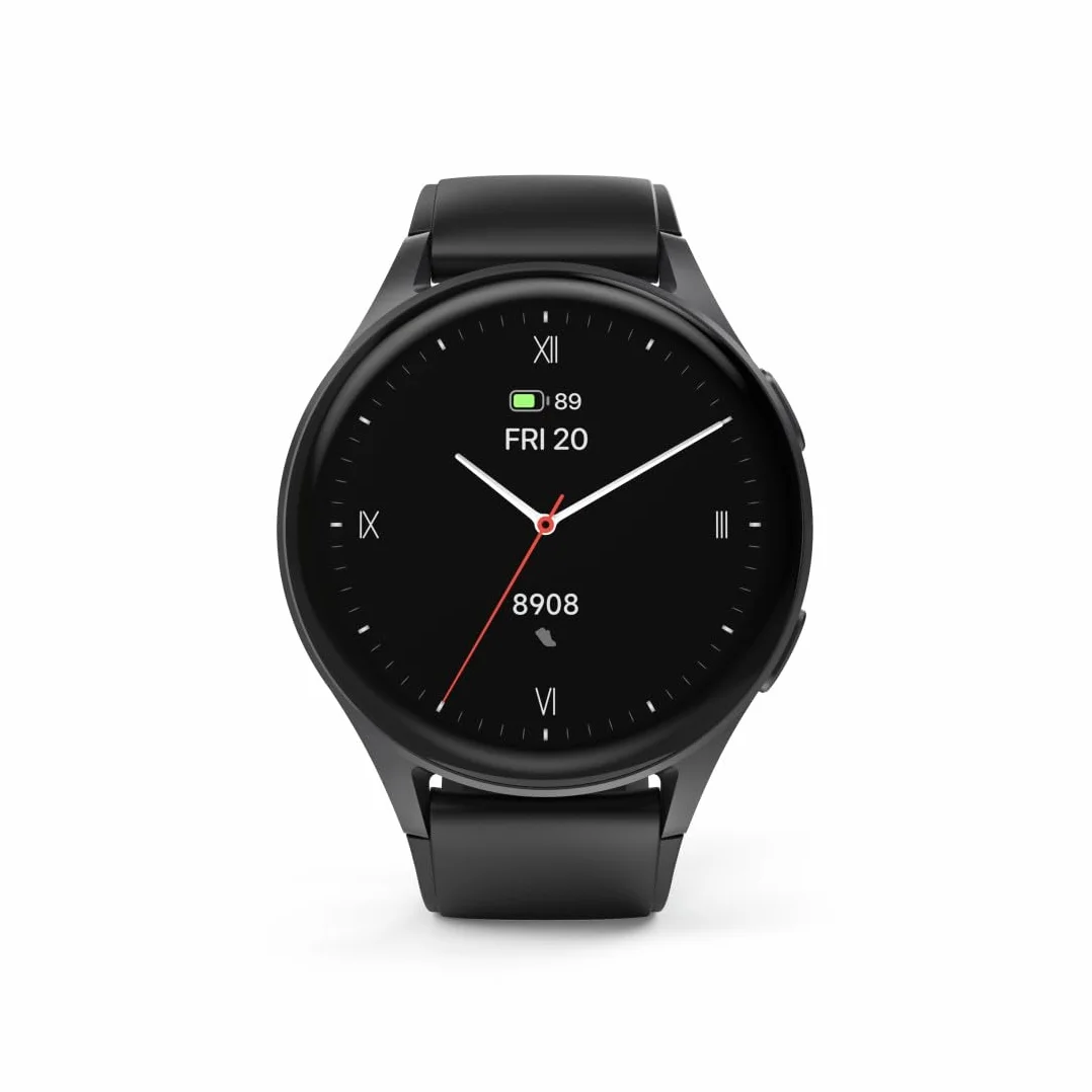 Hama Smartwatch 8900 GPS AMOLED 1.43 czarny wodoodporny smart zegarek fitness