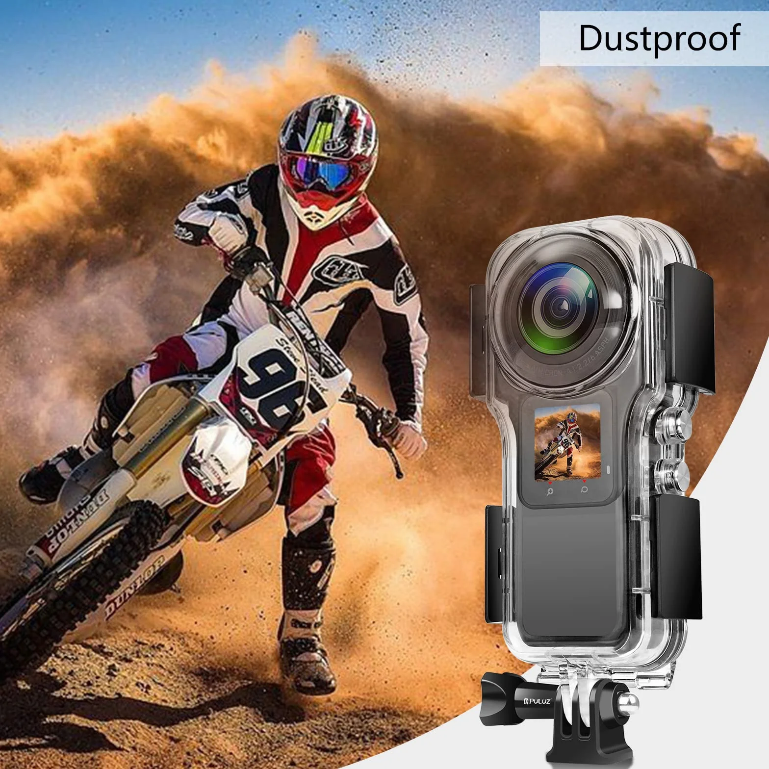 Obudowa podwodna do Insta360 One RS 1-calowy 360 Edition wodoodporna obudowa do nurkowania pływania i snorkelingu sportów wodnych do Insta360 One RS 1-Inch 360 Edition