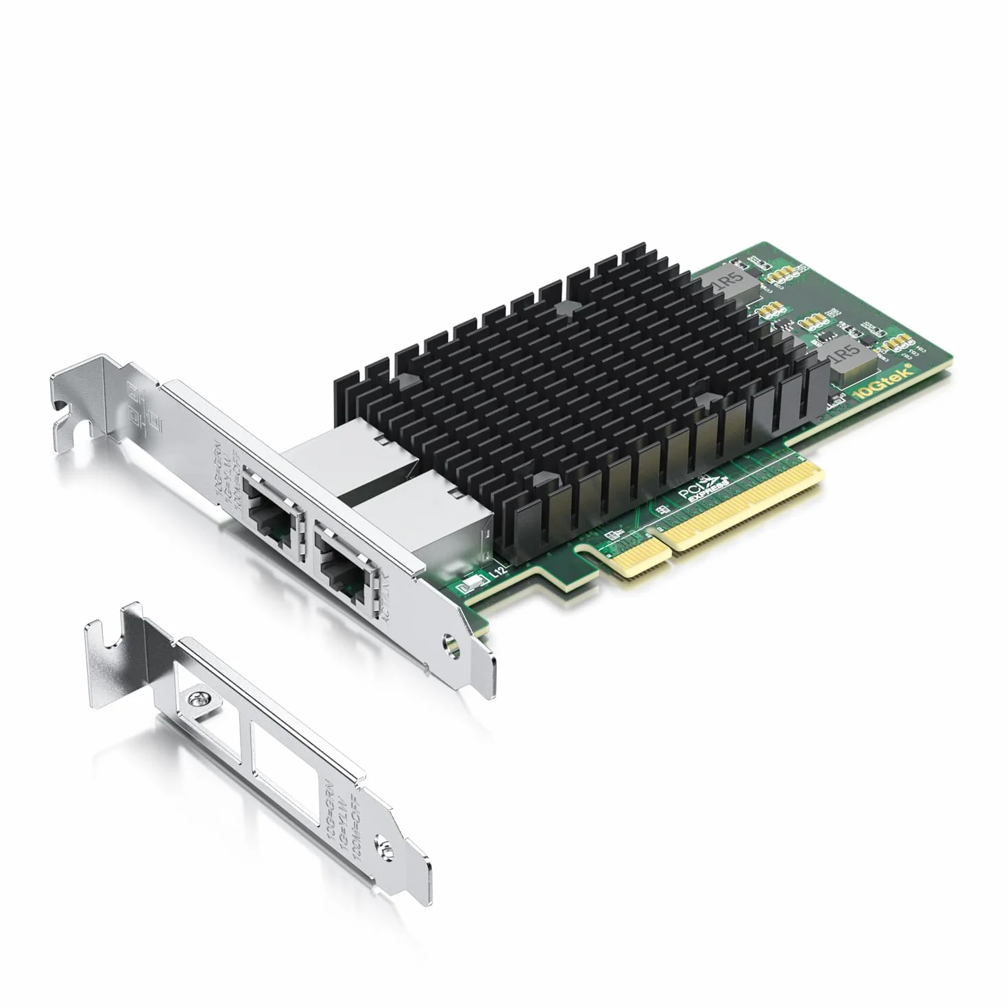 10Gtek® 10Gb PCI-E NIC Network Card, Dual Copper RJ45 Port, with Intel X540 Controller, PCI Express Ethernet LAN Adapter Support Windows Server/Windows/Linux/ESX, Compare to Intel X540-T2