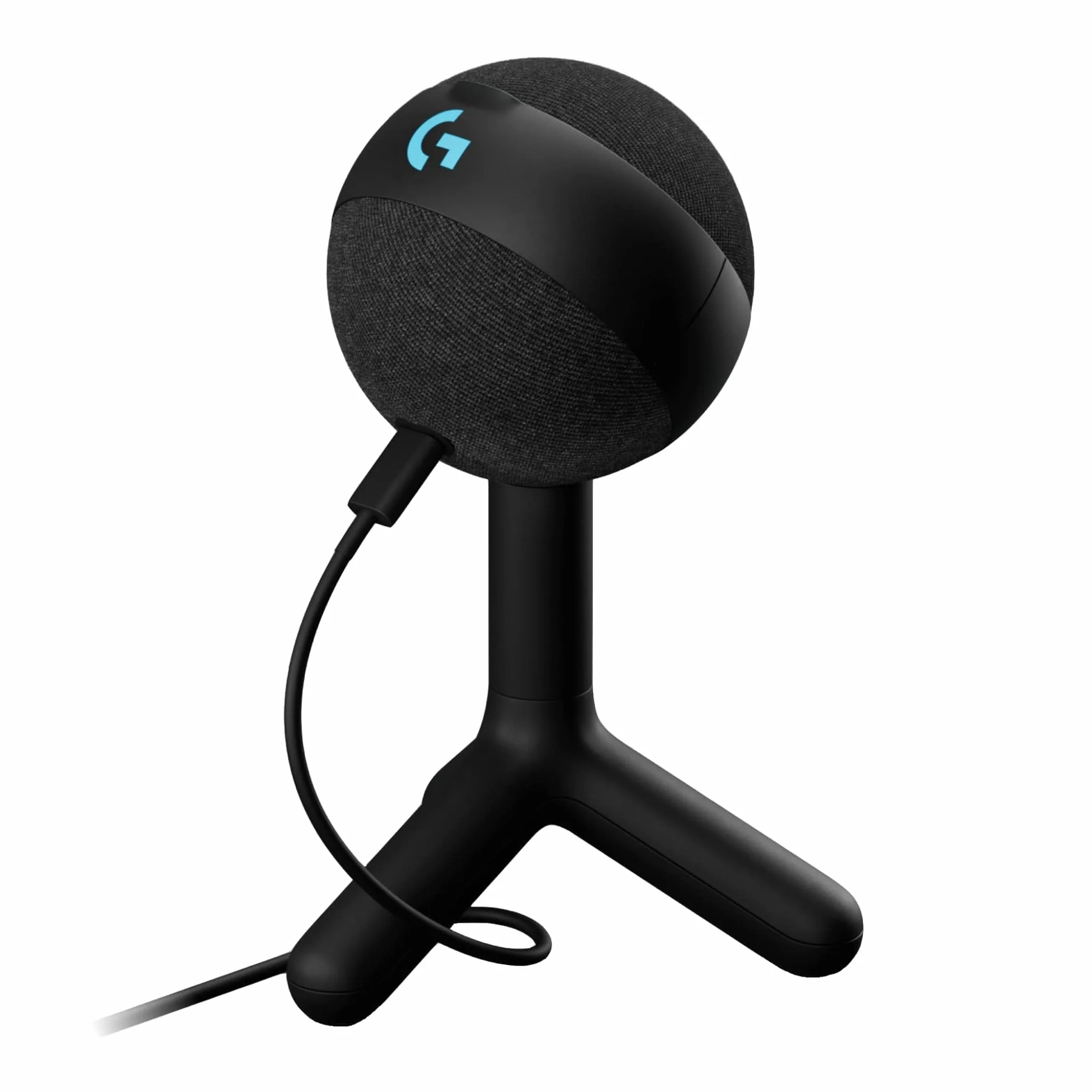 Logitech G Yeti Orb Mikrofon pojemnościowy RGB do gier z LIGHTSYNC, mikrofon USB do przesyłania strumieniowego, kardioidalny, USB Plug and Play do komputera PC/Mac – czarny