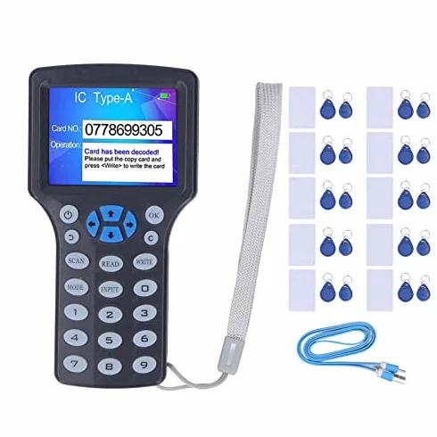 Czytnik Kart RFID NFC, Kopiarka, Pisarz, Duplikator z Brelokiem UID, Ekran HD 2,8 Cala w Pełnym Kolorze, Inteligentny Wyświetlacz, Port USB, Programator Dekodowania
