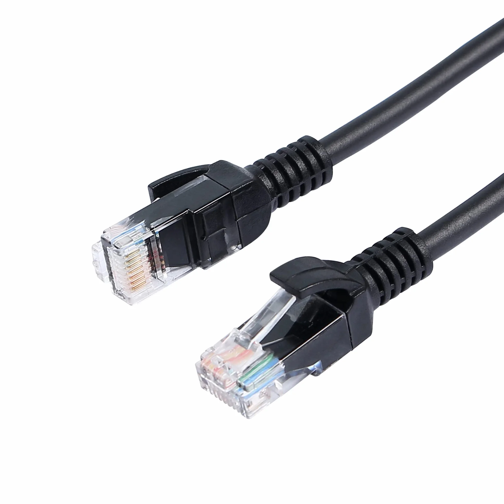 Cat5e zwijany kabel Ethernet zwijany kabel RJ45 sieć LAN zwijany kabel spiralny do laptopów, komputerów stacjonarnych, routerów, dekoderów - rozciągliwy do 1,5 m