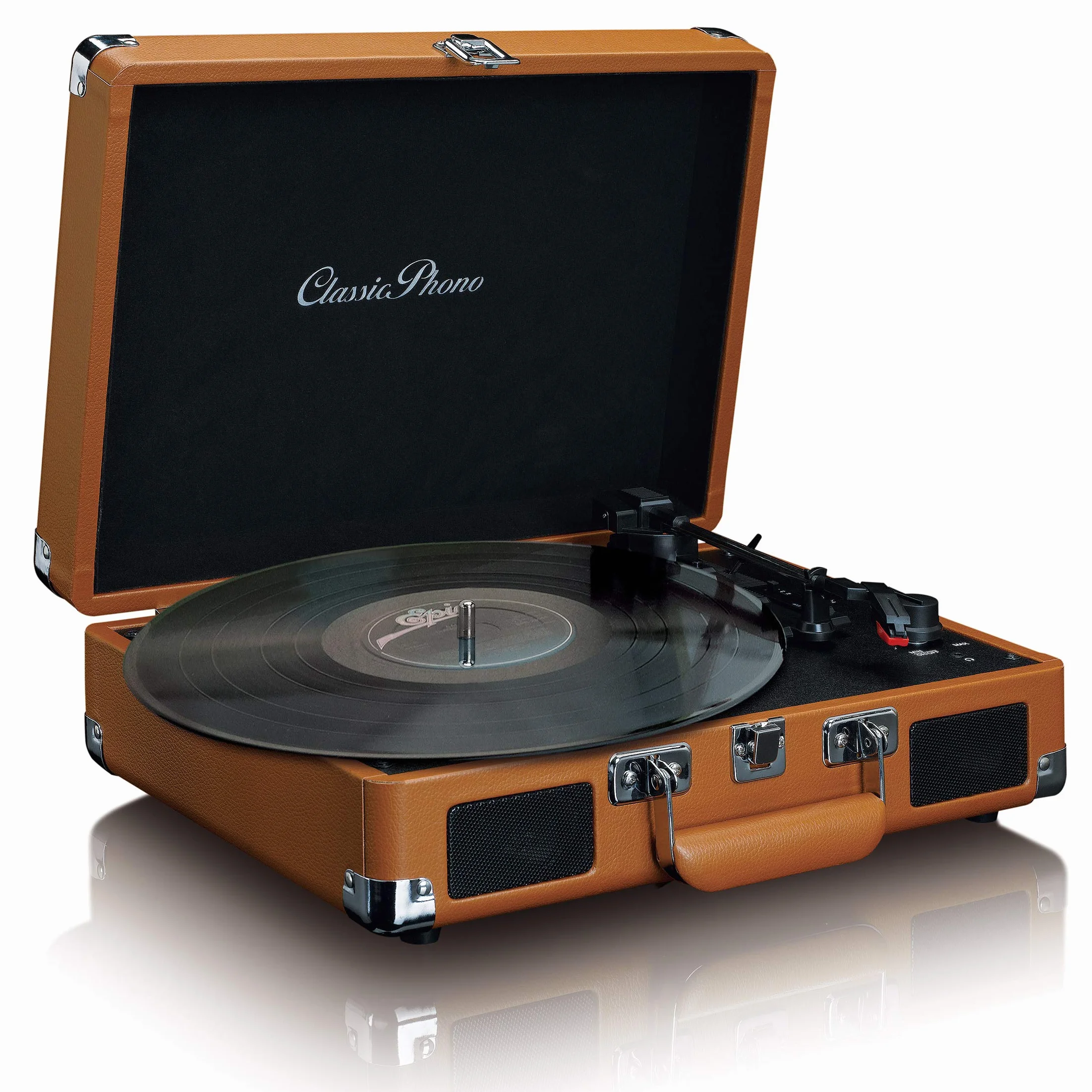 Giradischi Lenco (Tt-10 Wood) Con Amplificatore Integrato 10W X 2 Traz.A Cinghia
