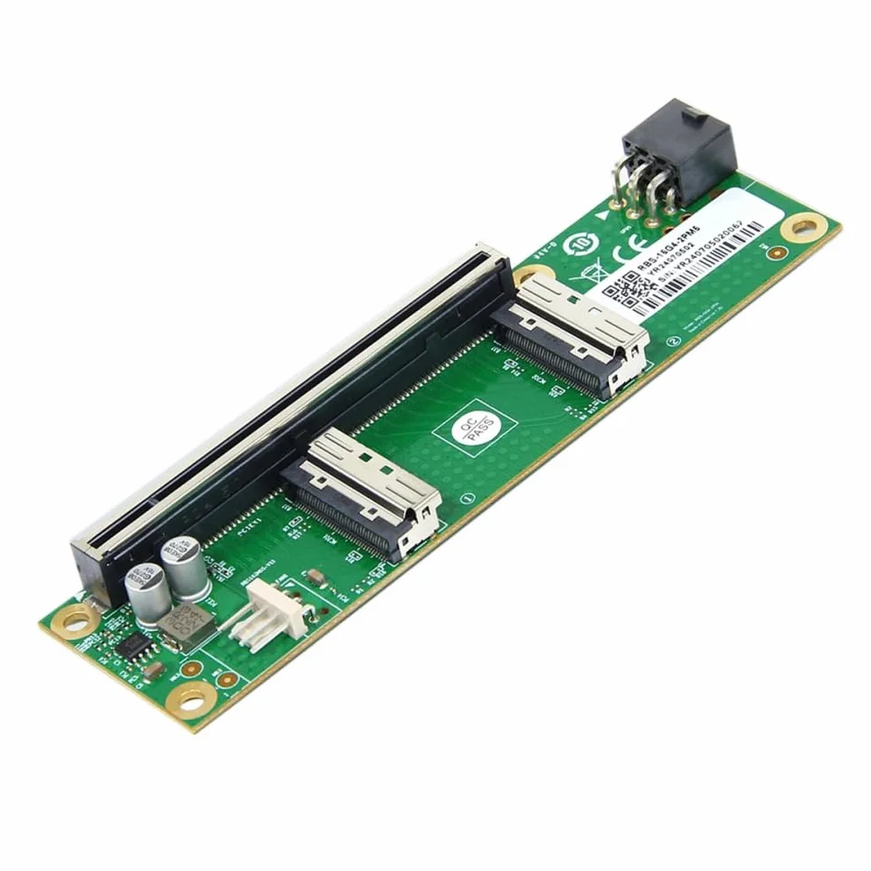 CY Adapter Dual MCIO 8i Mini Cool Edge IO SFF-TA-1016 na PCIE5.0 PCI-Express 16x VROC Adapter do płyty głównej SSD Karta graficzna