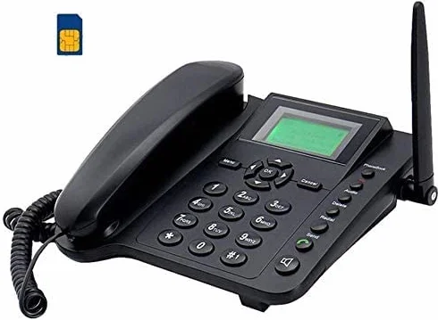 Telefon stołowy z kartą SIM GSM na stół/biurko