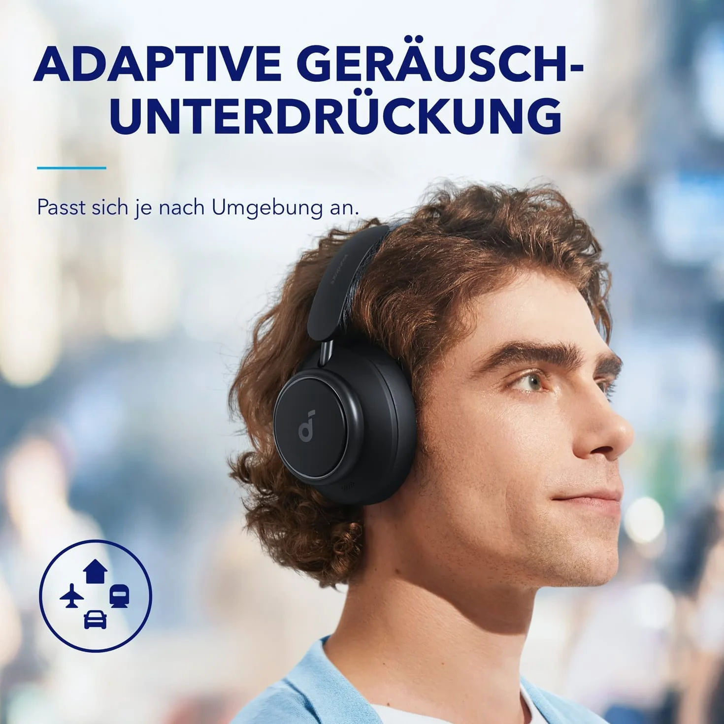 Soundcore Space Q45 słuchawki z adaptacyjną redukcją szumów 98% 50h Bluetooth 5.3