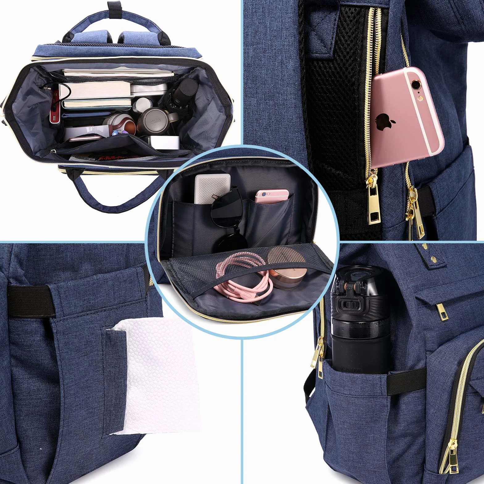 LOVEVOOK Rucksack Damen, Laptop Rucksack mit Laptopfach, Schulrucksack Tasche mit USB Ladeanschluss, für Schule Arbeit Uni Studenten Lehrer Business Büro