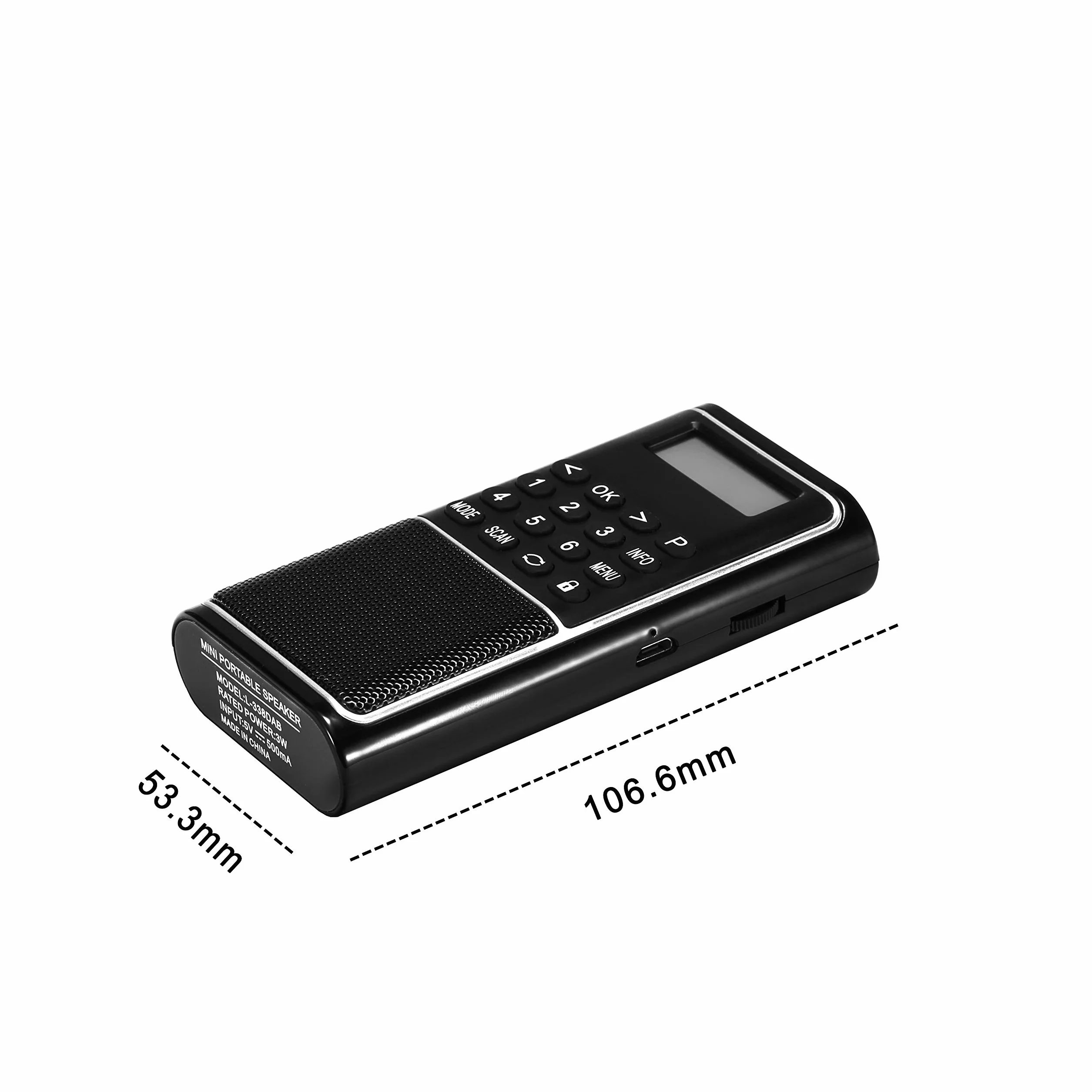 Raddy RD23 Przenośne cyfrowe radio DAB DAB+ FM z wbudowanym Bluetooth MP3, zasilanie bateryjne