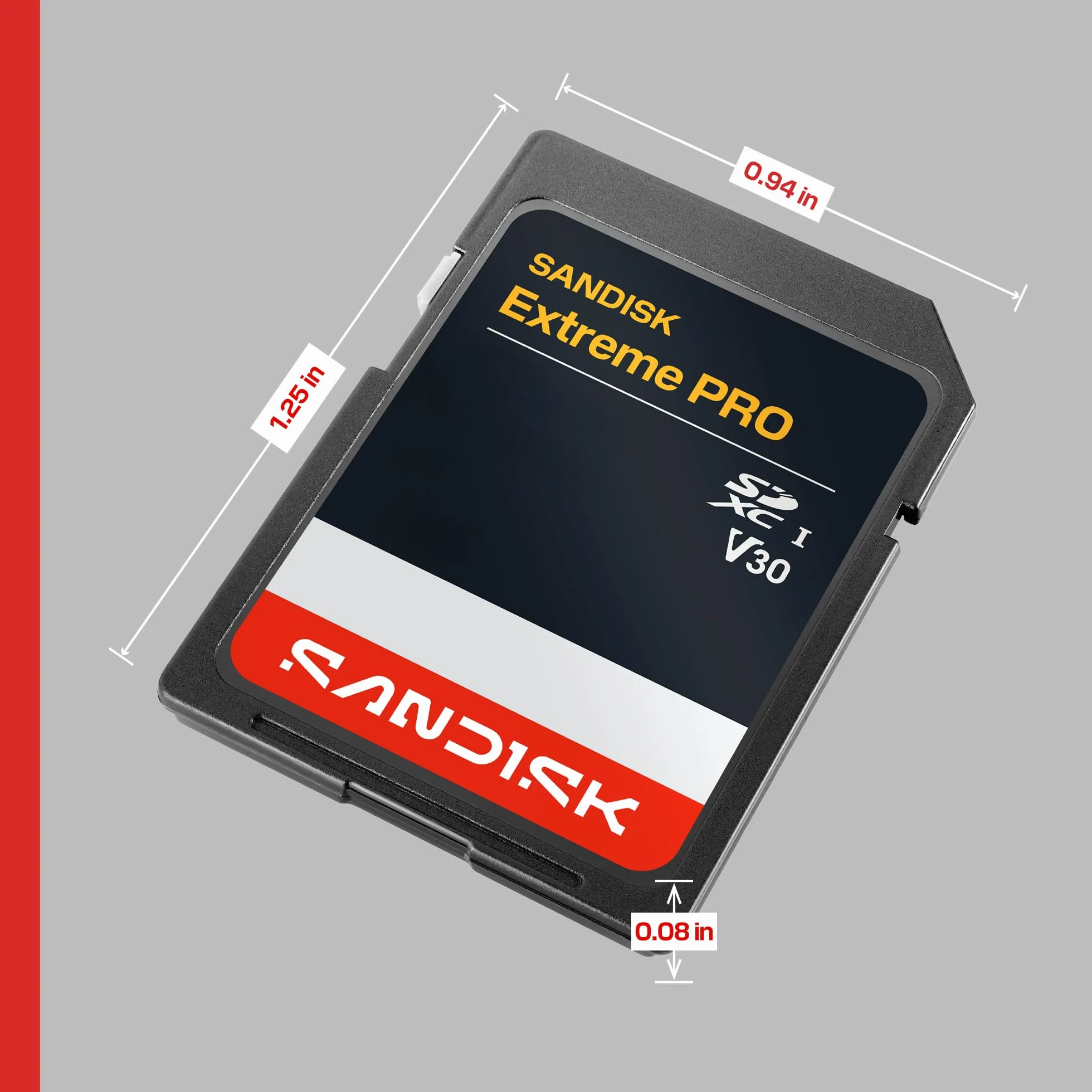 SANDISK Extreme PRO Karta SD UHS-I 128 GB (prędkość odczytu do 250 MB/s i prędkość zapisu do 120 MB/s, wideo 4K UHD, U3, V30) Memory Zone App