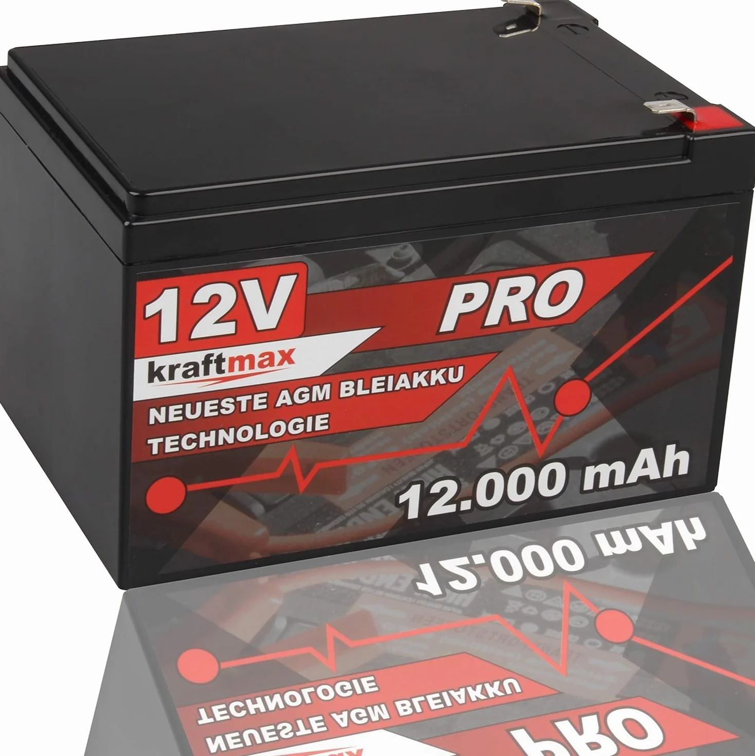 Kraftmax Industrial Pro akumulator ołowiowy 12 V 12 Ah AGM