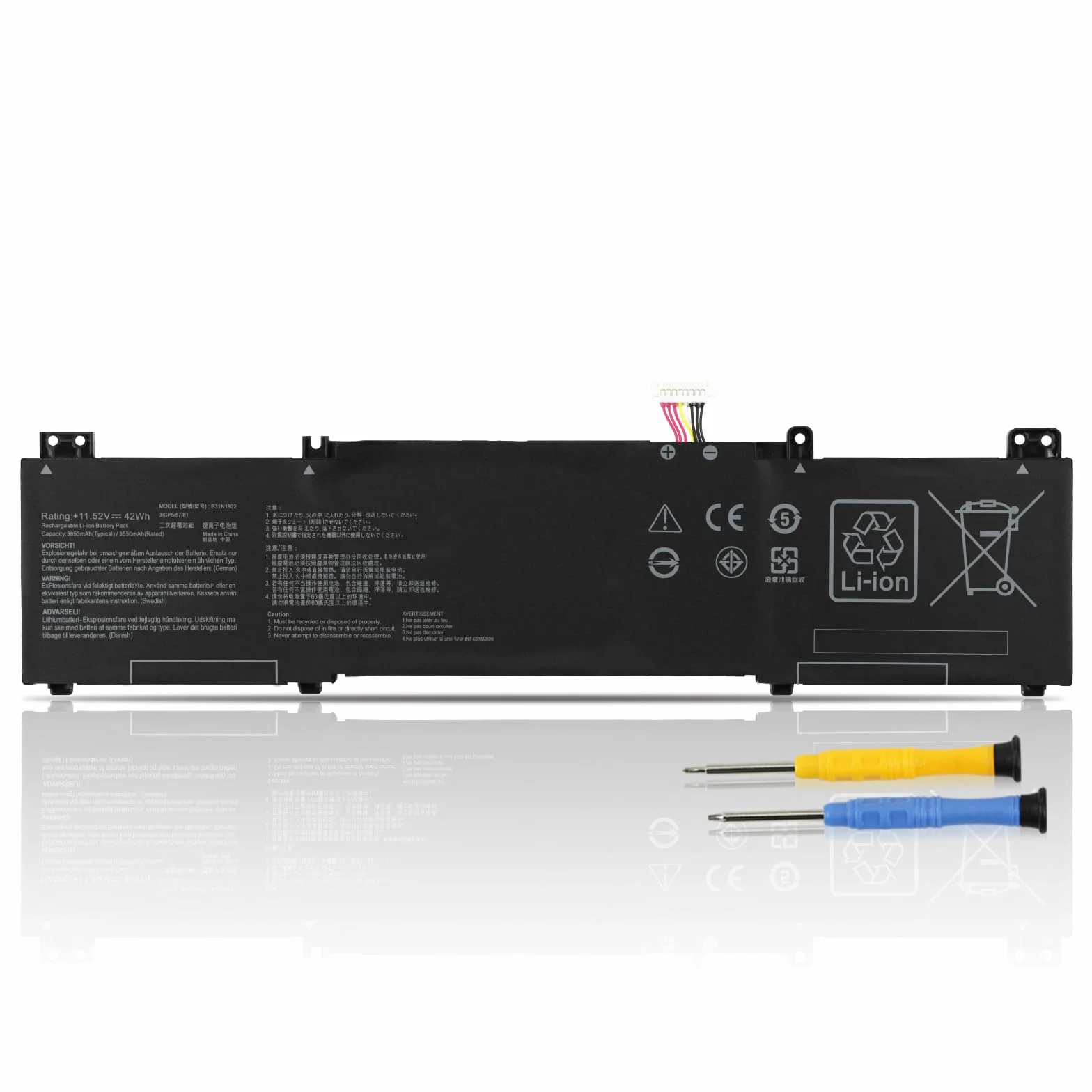 Bateria do Asus ZenBook Flip 14 42Wh B31N1822 UM462 UX462 Q406