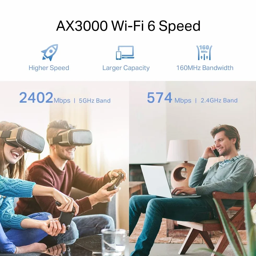 TP-Link RE705X Przedłużacz zasięgu WiFi6 AX3000