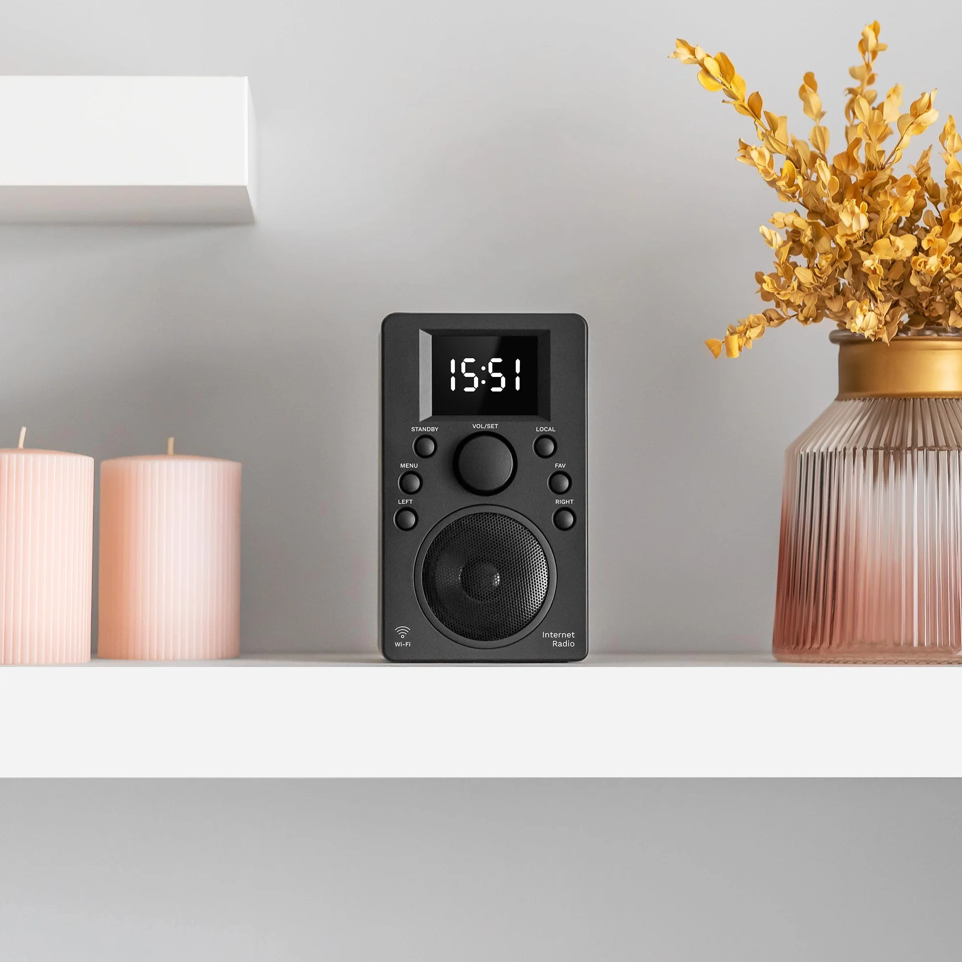 Krüger&Matz Radio Internetowe Bluetooth 5.0 Wyświetlacz 2,4" Wi-Fi Budzik KM0818.1