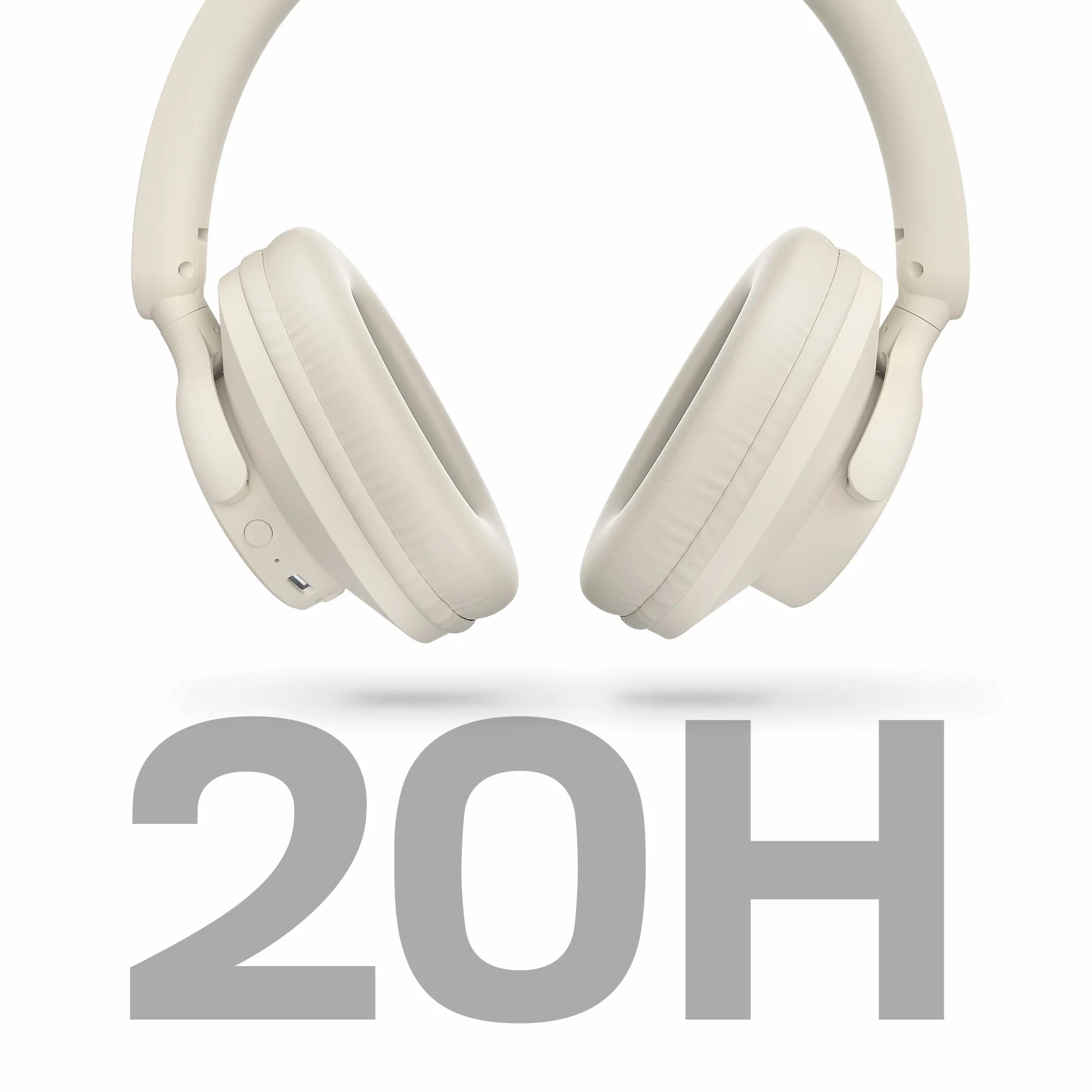Energy Sistem Radiobeat Słuchawki Bluetooth 5.4, bateria 20h, połączenie wielu urządzeń, składana konstrukcja, radio FM, odtwarzacz MP3 Micro SD, asystent głosowy (biały)