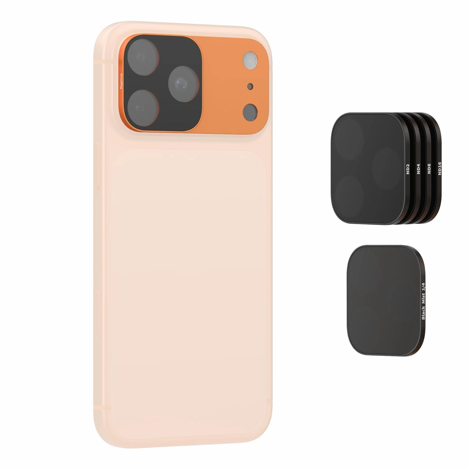 SmallRig Kwadratowy zestaw filtrów ND i czarnej mgły do iPhone'a 17 Pro (pomarańczowy) 6072