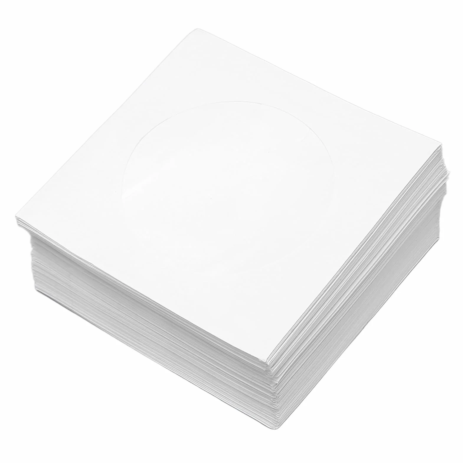 Koperty na Płyty CD DVD, Koszulki na Płyty CD DVD Koperty Miniaturowe Koszulki na Płyty z klapką Przezroczyste Okienko 100 Sztuk Kopert Wielokrotnego Użytku Grube, Pyłoszczelne