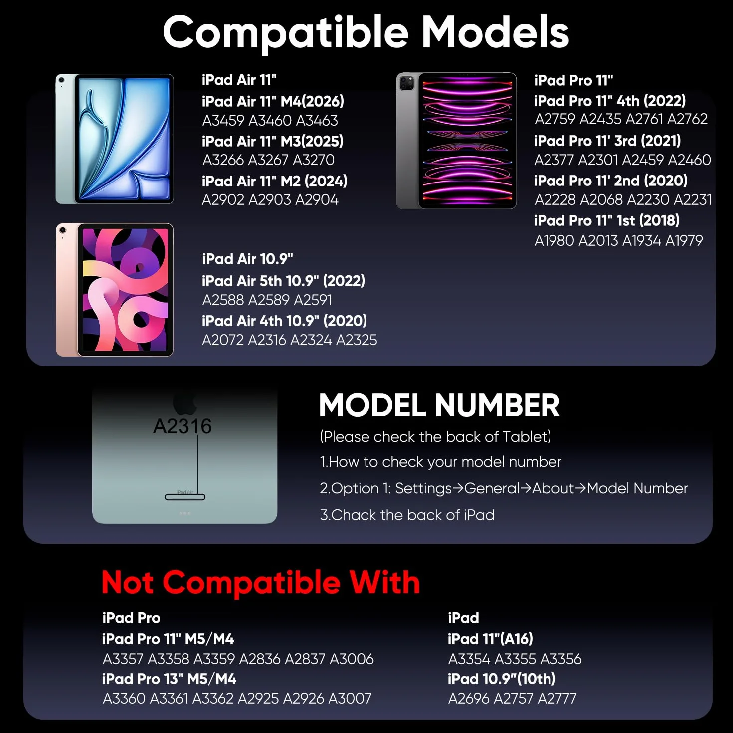 Doqo Etui z klawiaturą do iPad Air 11/iPad Pro 11 z gładzikiem i obrotem 360°