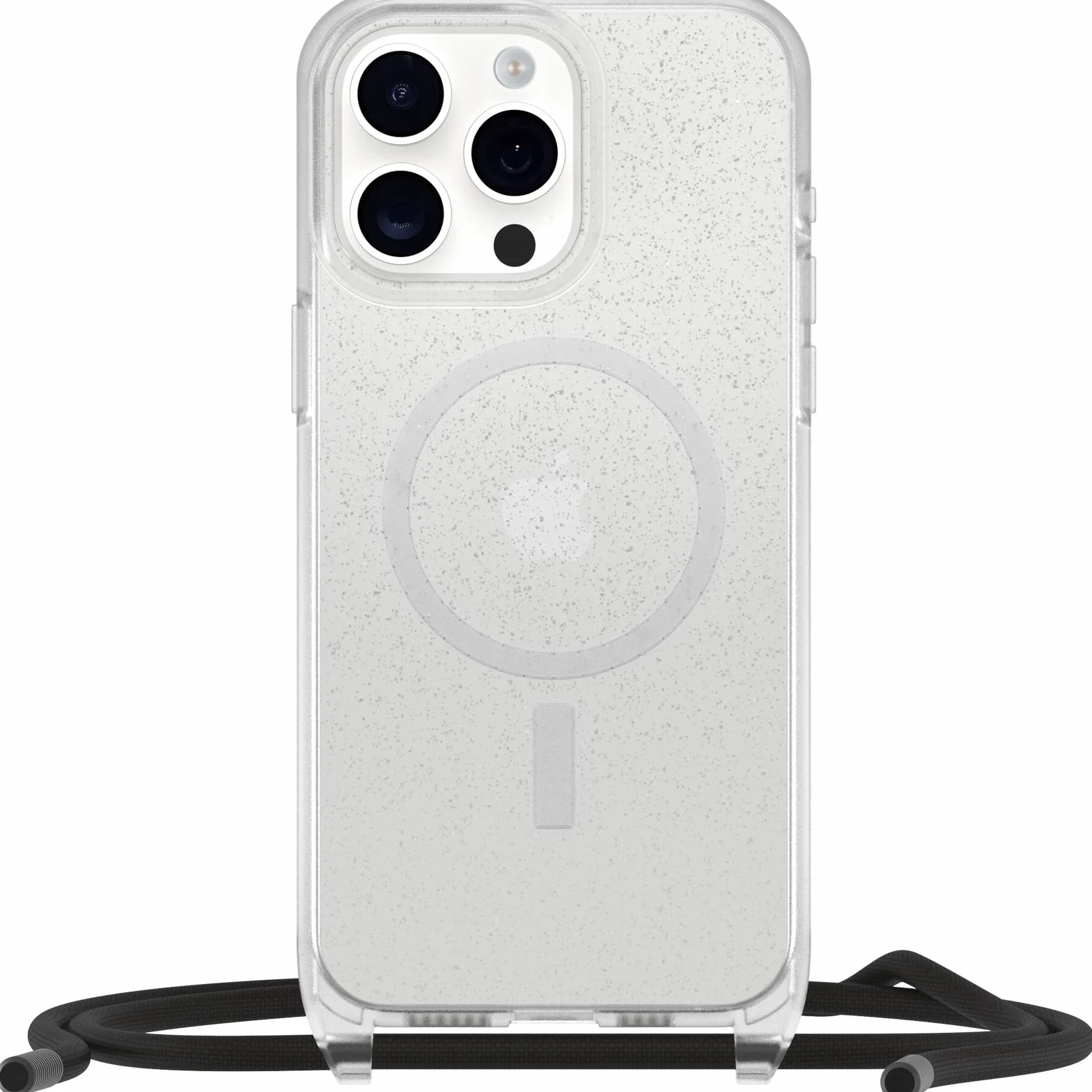 OtterBox React etui ze Smyczą z MagSafe na iPhone 15 Pro Max, etui z regulowanym i odpinanym paskiem na szyje, przetestowane zgodnie ze standardami wojskowymi, Stardust, Bez Opakowania Detalicznego