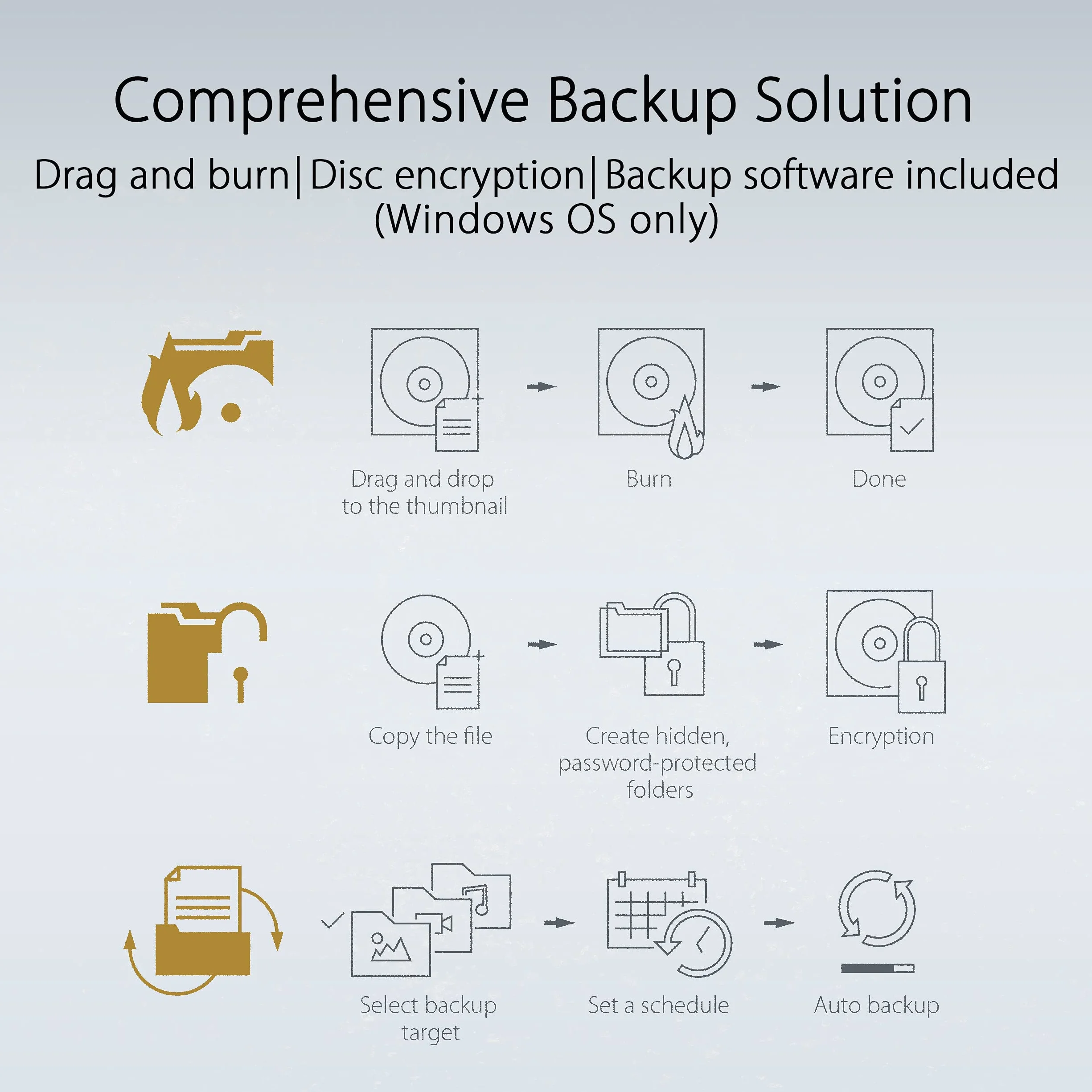 ASUS ZenDrive U8M zewnętrzny napęd DVD/nagrywarka (srebrny, USB-C, M-DISC)
