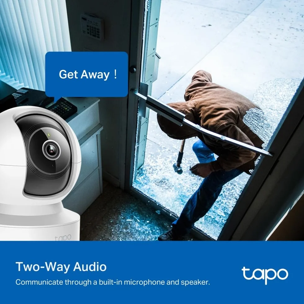 Tapo C232 kamera monitorująca Wi-Fi 360°, Ethernet/WLAN, 3K 5 MP, śledzenie ruchu, widoczność w nocy, dwukierunkowe audio, kompatybilna z Alexa i Google Assistant, karta micro SD do 512 GB