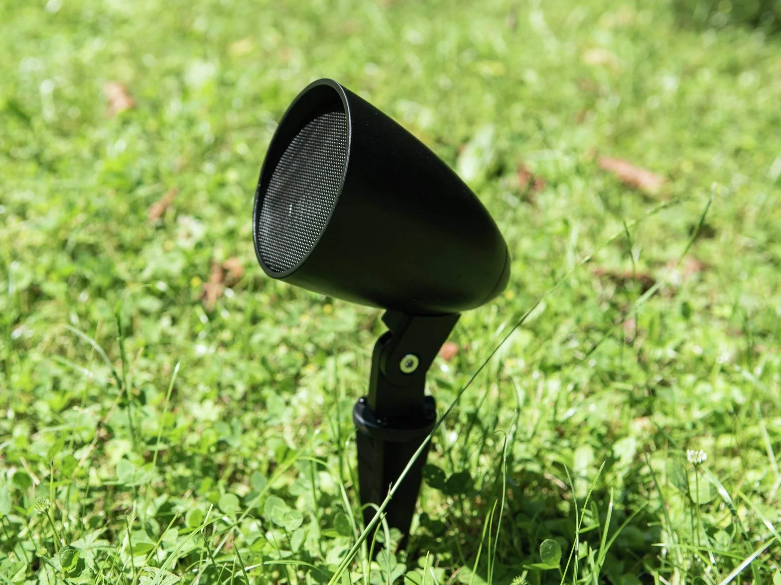 OMNITRONIC Głośnik projektora PS-2.5GS, czarny, 2 sztuki, 2 odporne na warunki atmosferyczne głośniki ogrodowe 2,5" z ostrzem do wbijania w ziemię, 70 W RMS / 8 omów