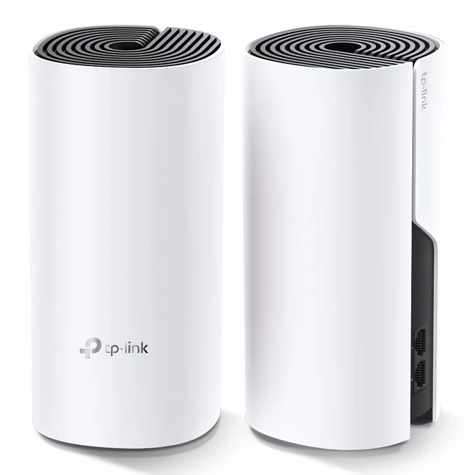 TP-Link Deco M4 (2-Pack) Router, System WiFi Mesh AC1200, Dwuzakresowy 2.4GHz/5GHz, Beamforming, 2× Gigabit Ports, MU-MIMO, Aplikacja Deco, Kompatybilny z Alexa, Kolor: Biały