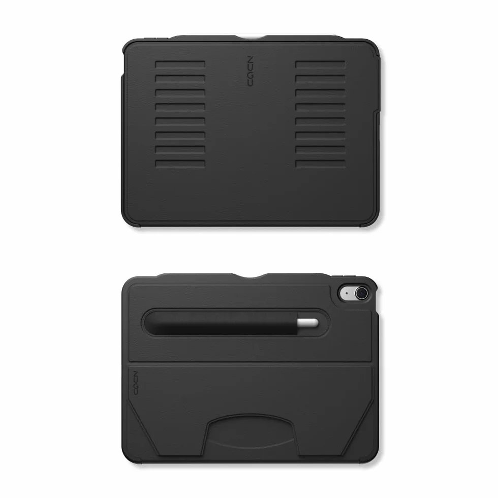 ZUGU CASE Etui Ochronny iPad Air 11 M4 2026 M3 2025 M2 2024 iPad Air 5/4 10.9 Cala Magnetycznie Stojak Ładowanie Apple Pencil Czarny