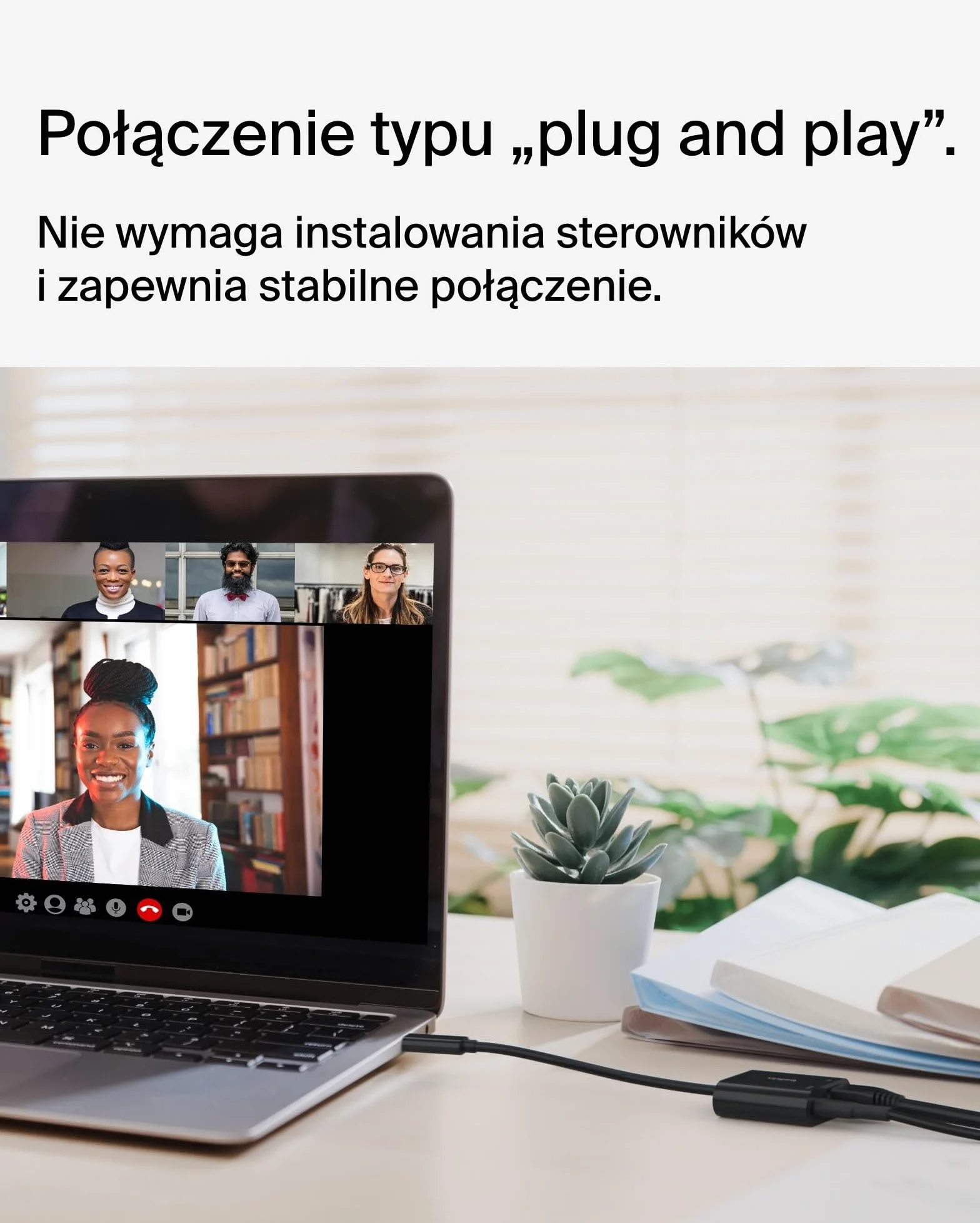 Adapter Belkin Connect USB-C na Ethernet z funkcją ładowania 100 W, port Gigabit Ethernet i USB-C – szybkie połączenie z Internetem: 10/100/1000 Mb/s – zgodny z iPhone’em 16 i Samsungiem Galaxy S24