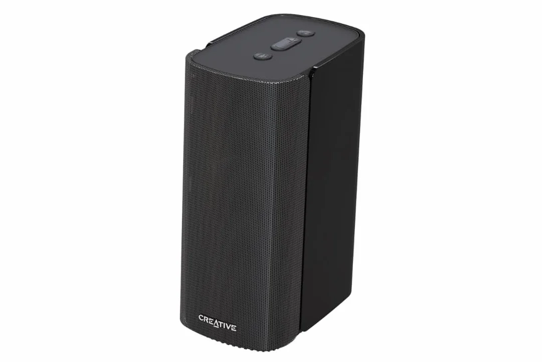 Creative 51MF1690AA000 Kompaktowy Głośnik biurkowy 2.0 z Hi-Fi, Czarny, 80 W