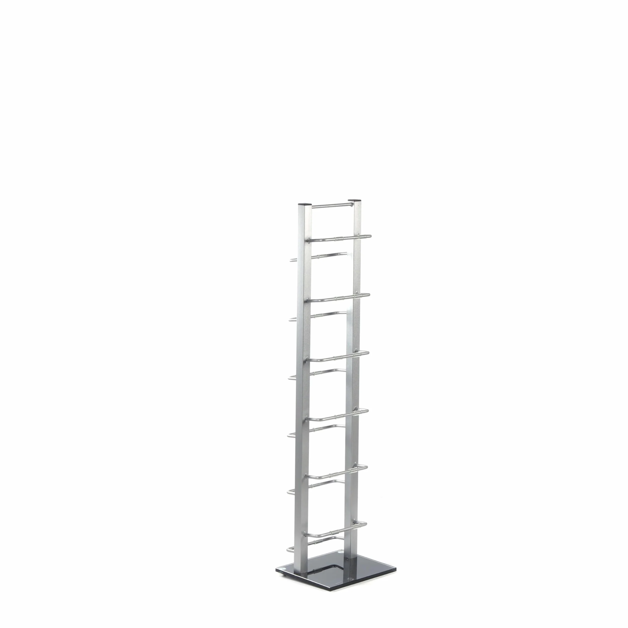 Regał na płyty CD Lounge Tower 92cm aluminium szkło