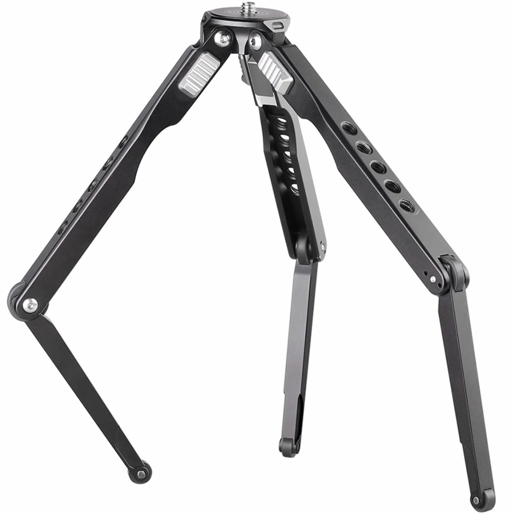 Leofoto - Kieszonkowy mini statyw - idealny dla fotografa podróżnego - nośność 3 kg - wysuwane nóżki - min. wysokość od 3,5 cm do maks. wysokości 18,5 cm - MT-03