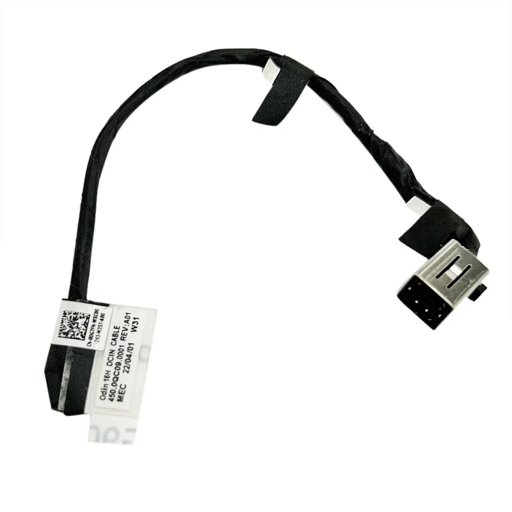 Gintai DC JACK ZŁĄCZE PORT ŁADOWANIA ZASILANIA dla Dell Inspiron 16 7620, Inspiron PLUS 7425 7420 2-IN-1, Vostro 7620 ODIN 16H 450.0QC09.0001 450.0QC02.0002 00G7FN 0DG7FN