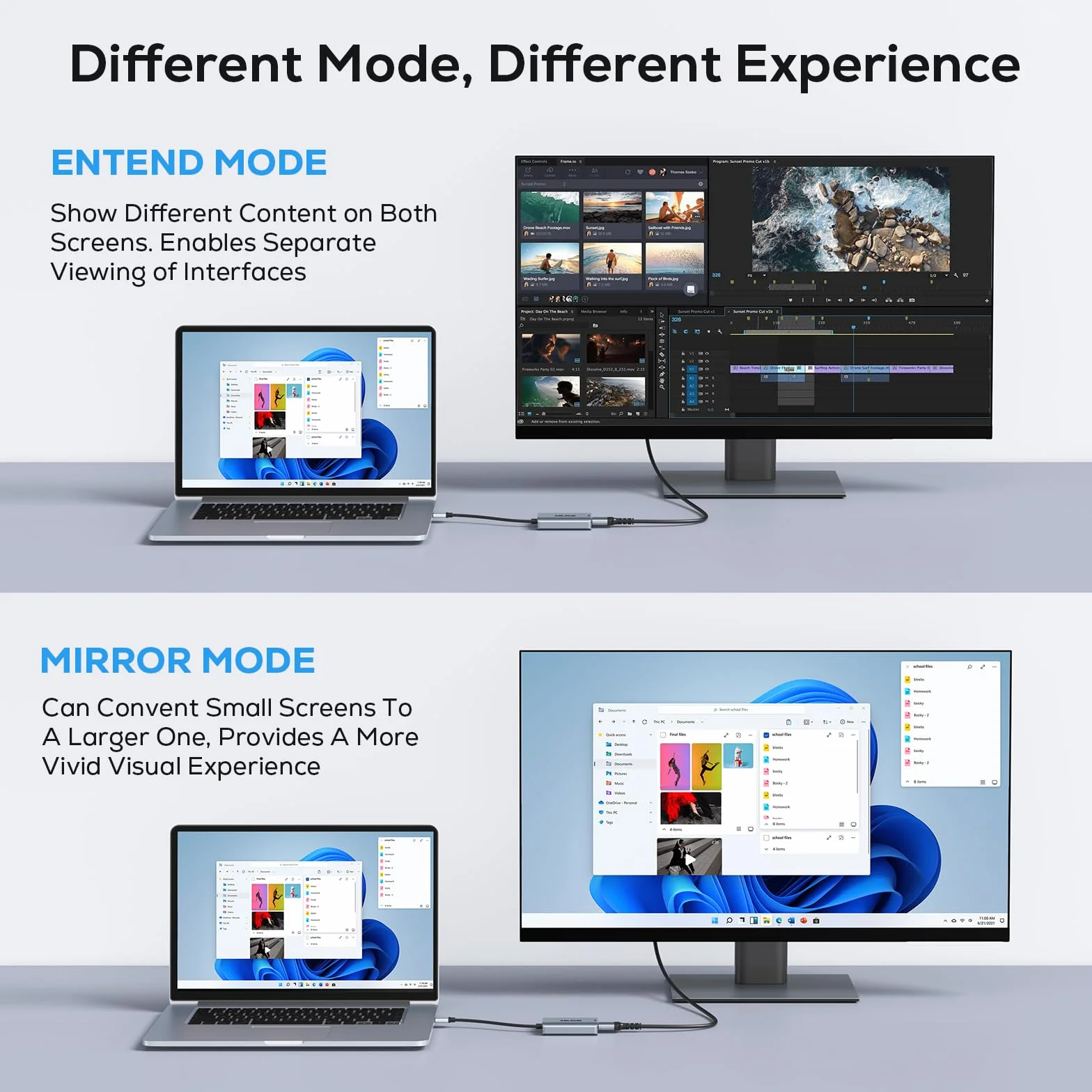 ABLEWE Adapter USB na HDMI, ulepszony aluminiowy konwerter kabla audio wideo grafiki HDMI na USB 3.0 do PC laptop monitor projektor TV, adapter 2.0-na Mac OS, Windows 10/8.1/8/7