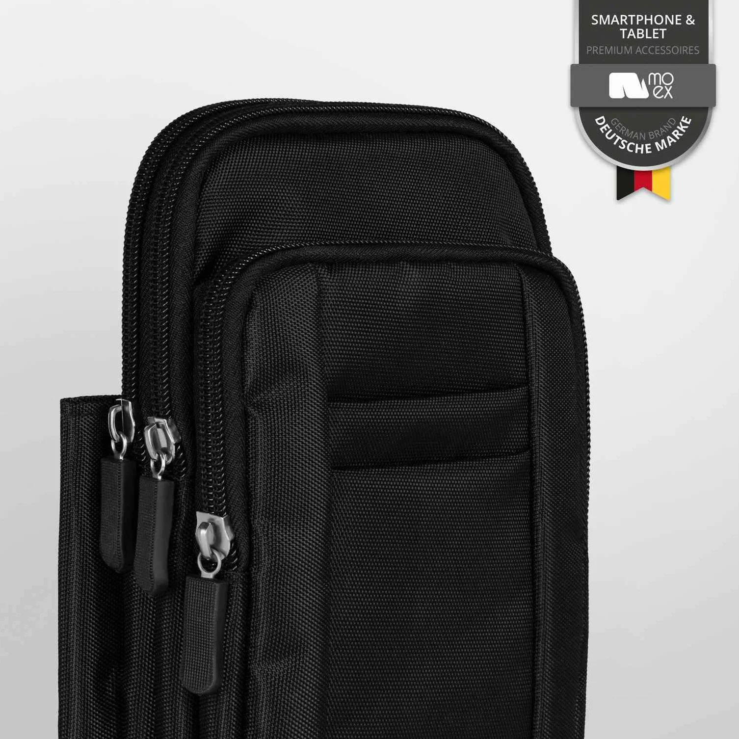 moex Dex Case do Nothing Phone (3a) Pro etui na telefon komórkowy do zawieszenia dla mężczyzn, z paskiem na ramię, klipsem na pasek i karabińczykiem, wytrzymała torba na pasek, wodoodporna, czarna
