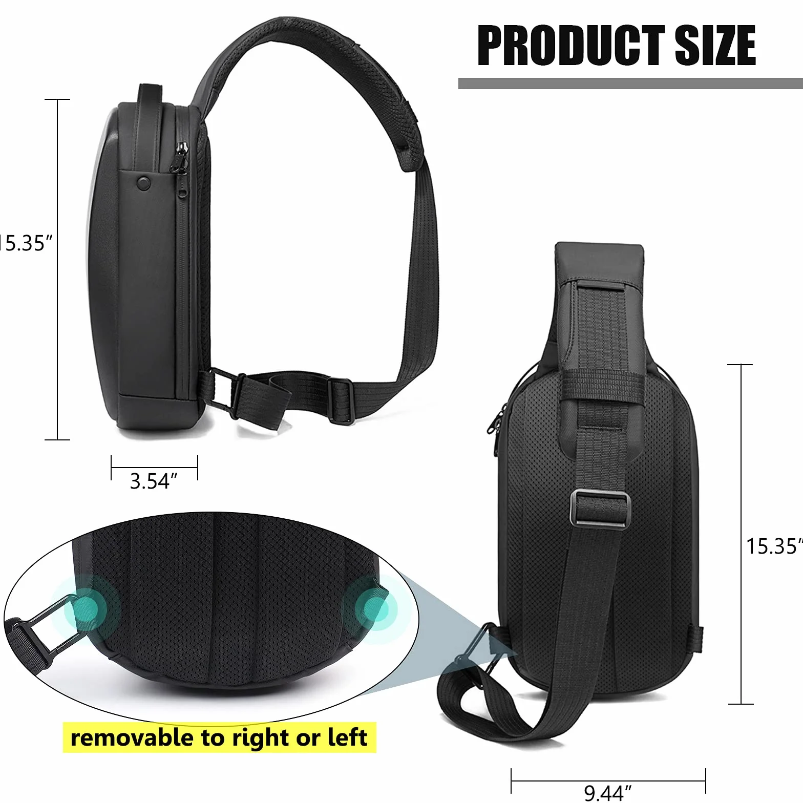 Torba do przenoszenia kompatybilna z Meta Quest 3S/Quest 3/Quest 2/Vision Pro/Pico 4, Hard Travel Case, kompatybilna z Kiwi Design, czarny, VRBag