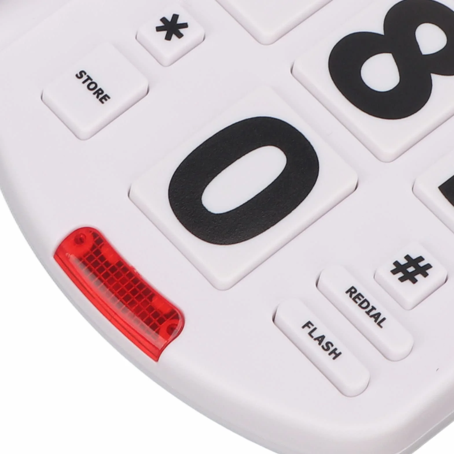 Telefon Stacjonarny z Dużymi Przyciskami dla Seniorów z Pamięcią Numerów i Regulacją Głośności