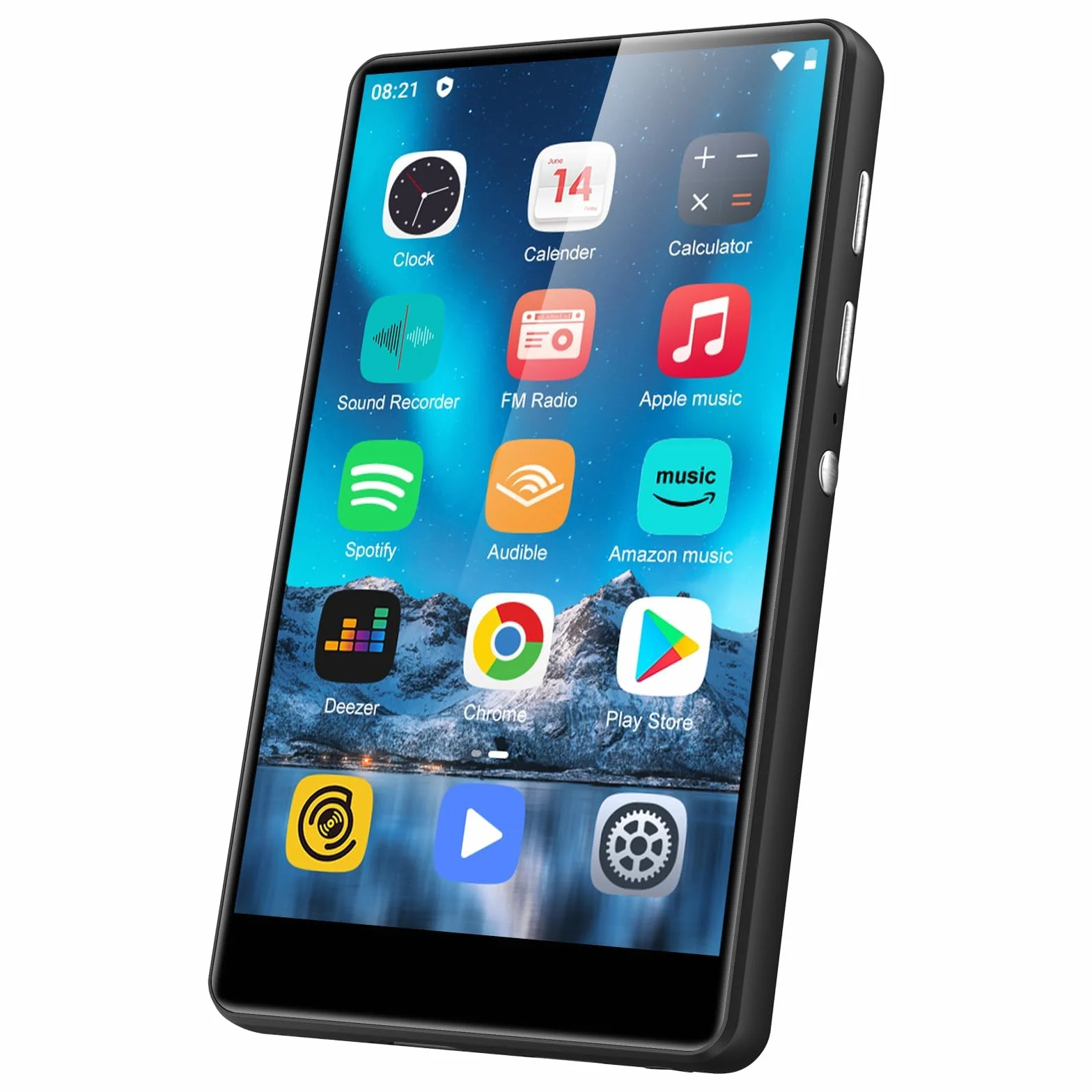 80GB odtwarzacz MP3 z Bluetooth i Wi-Fi, SWOFY 4.0-calowy odtwarzacz MP3 i MP4 z ekranem dotykowym Android, przenośny odtwarzacz muzyki dla dzieci z Spotify, Amazon Music, radiem, rejestratorem