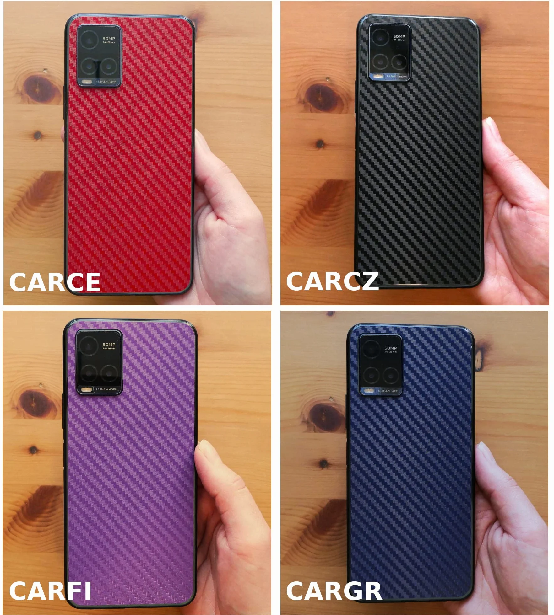 apgo Skins folia naklejka skórka strukturalna na TYŁ do Samsung Galaxy S23+ Plus - Carbon Czarny