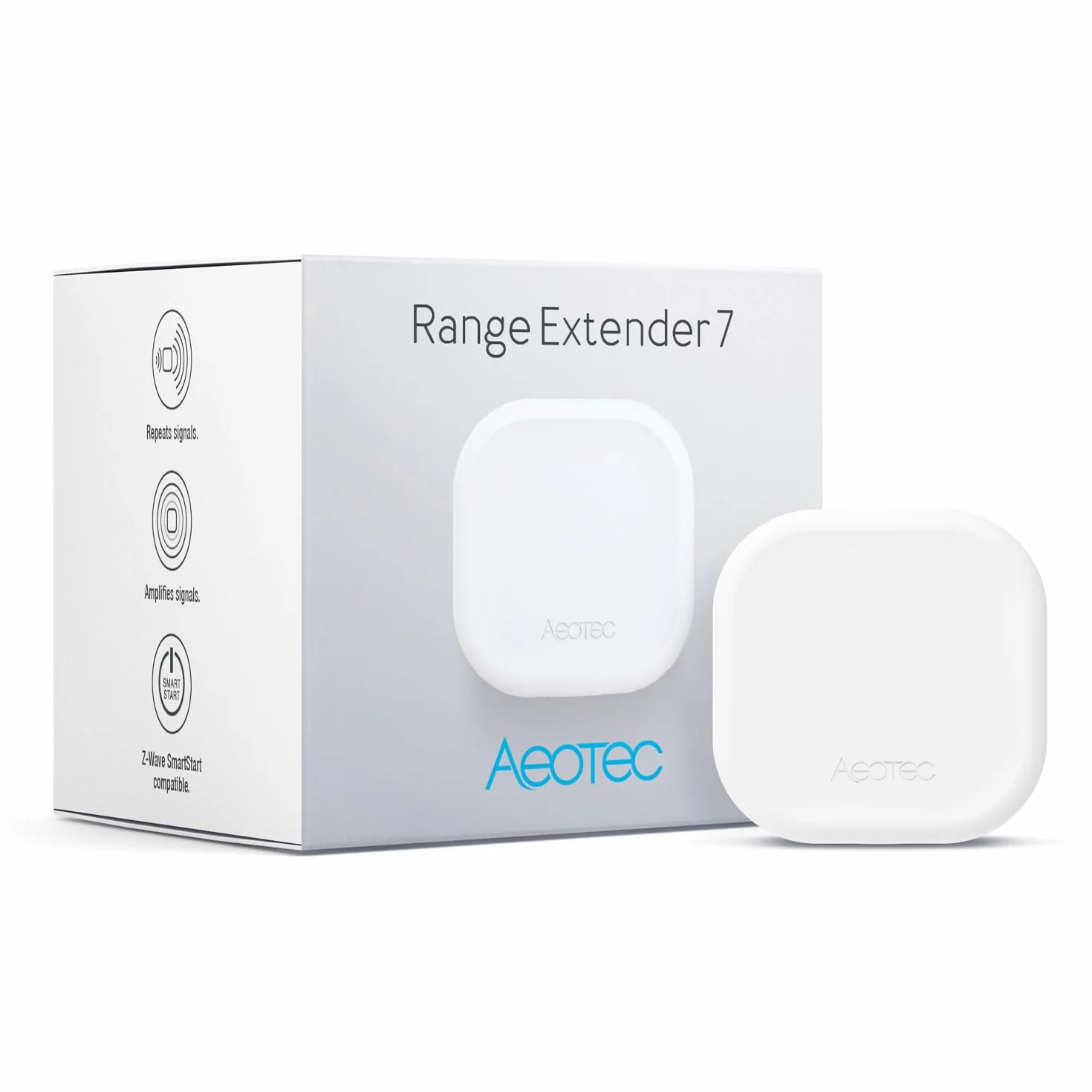 Aeotec Range Extender 7 Zwave Repeater współpracuje z Zwave Hub SmartThings Fibaro