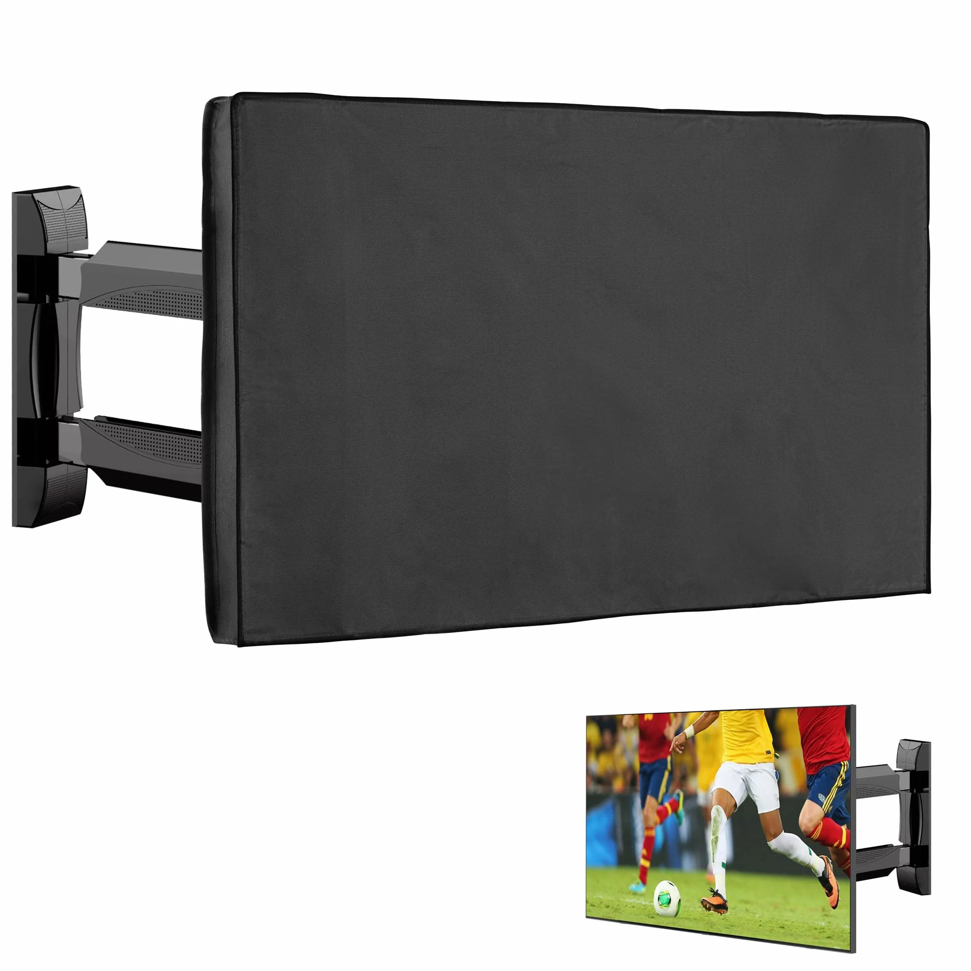 kwmobile 65" osłona TV Outdoor TV pokrowiec ochronny odporny na warunki atmosferyczne czarny