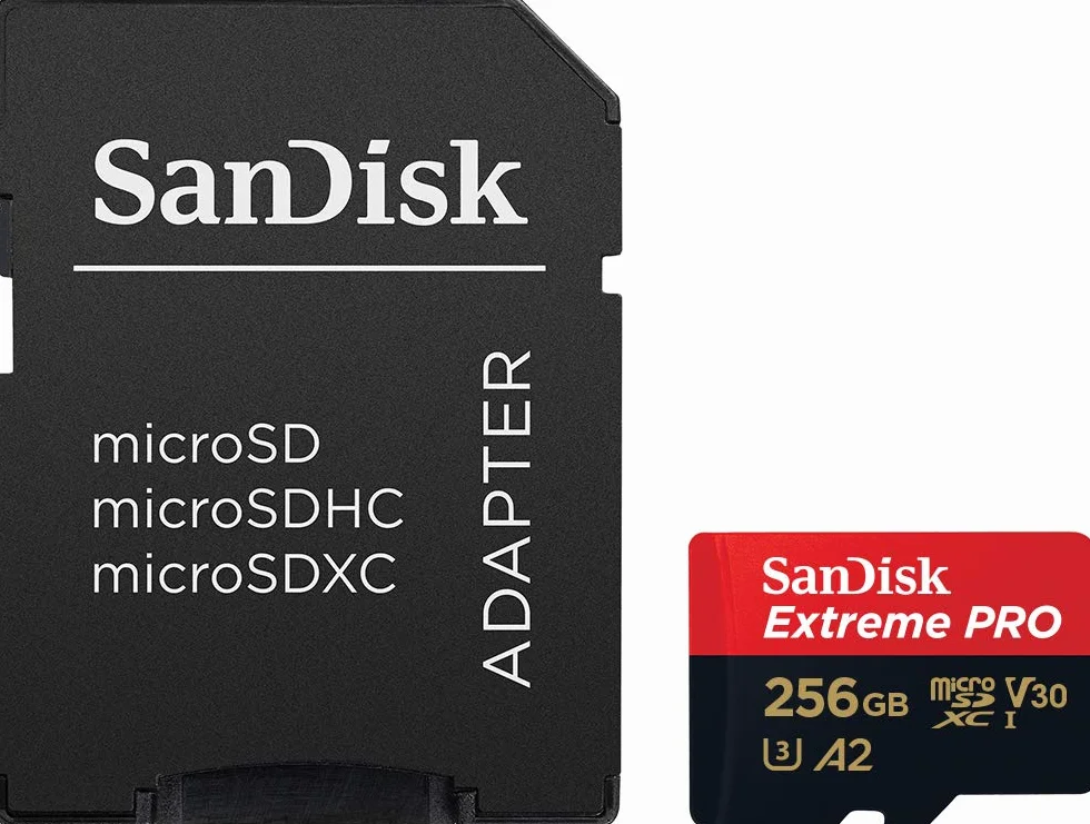 Sandisk Extreme Pro Karta Pamięci MicroSD 256 GB SDSQXCD-256G-GN6MA Czarny