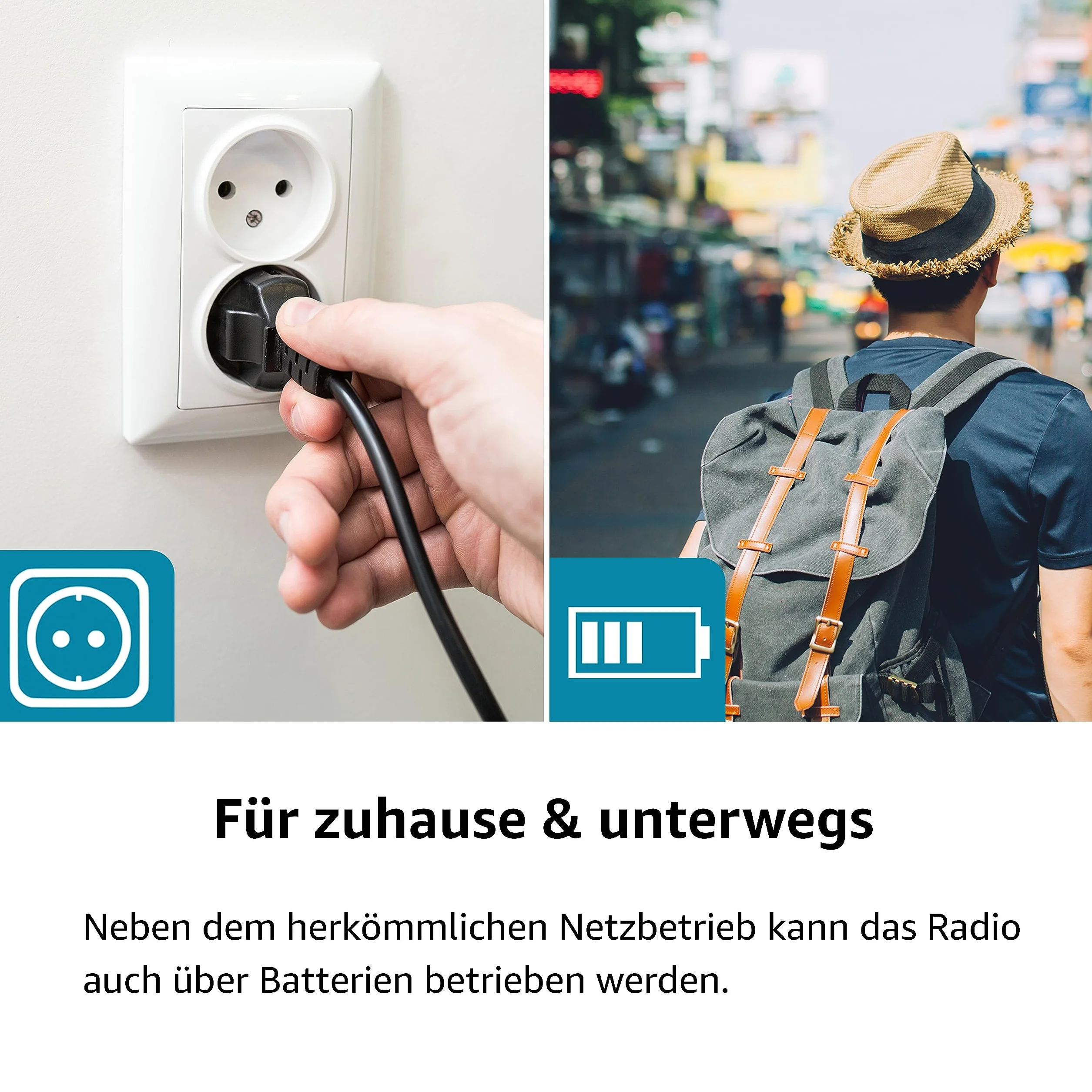 Karcher DAB 2405 przenośne radio DAB+ DAB+ UKW zasilanie sieciowe akumulatorowe głośnik wyświetlacz LCD