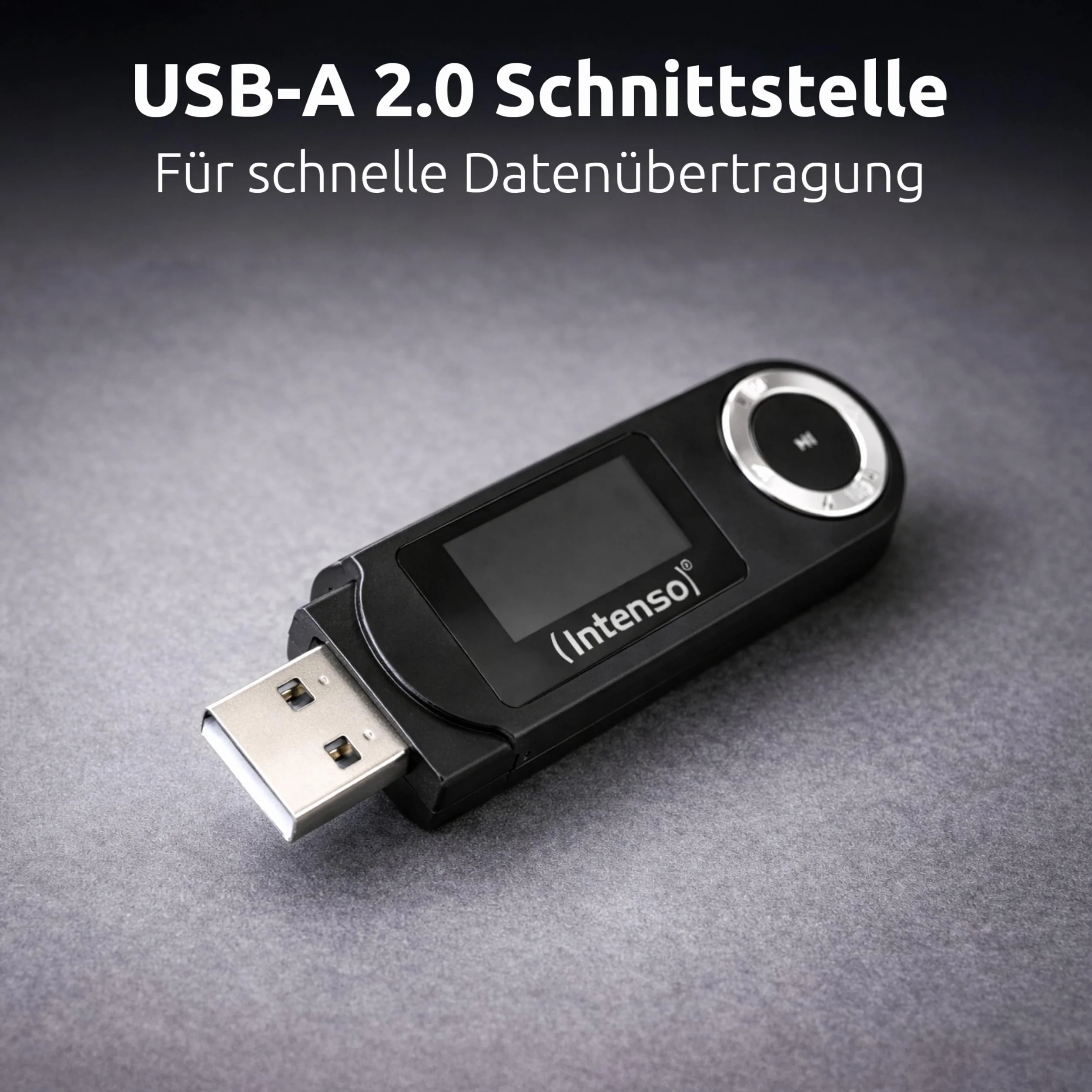 Intenso Music Walker odtwarzacz MP3 64 GB z wyświetlaczem LCD, karta microSD, USB 2.0, bateria AAA, słuchawki, czarny