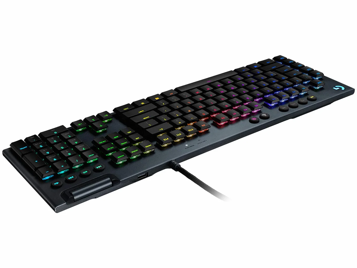 Logitech G815 Lightsync Rgb Mechanical Gaming Keyboard, Mechaniczna Klawiatura Do Gier Lightsync Rgb, Tactile Przełączniki,Pc/Mac - Czarny